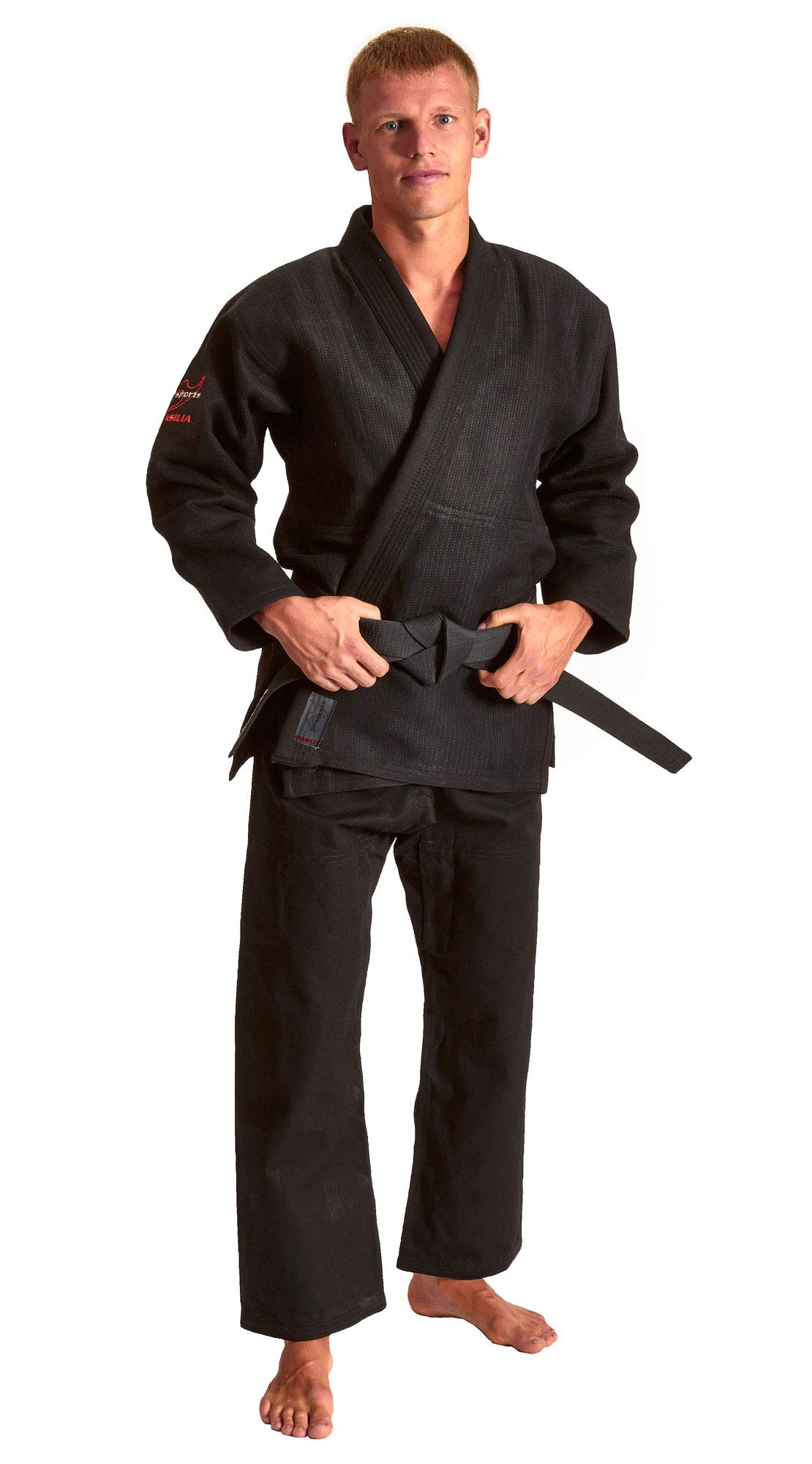 ju-sports-brasilia-bjj-gi-schwarz-gold-weave-a3 image 2