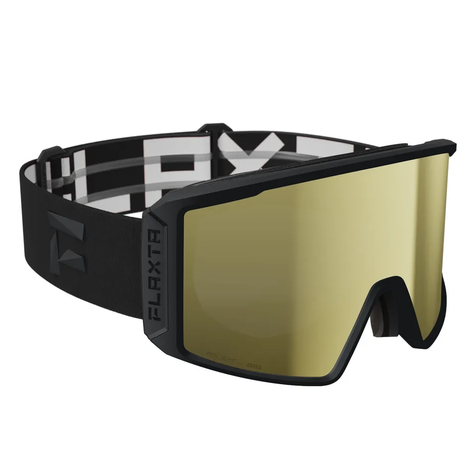 flaxta-evoke-skibrille-schwarz-mit-gold-mirror-otg-gro image 1