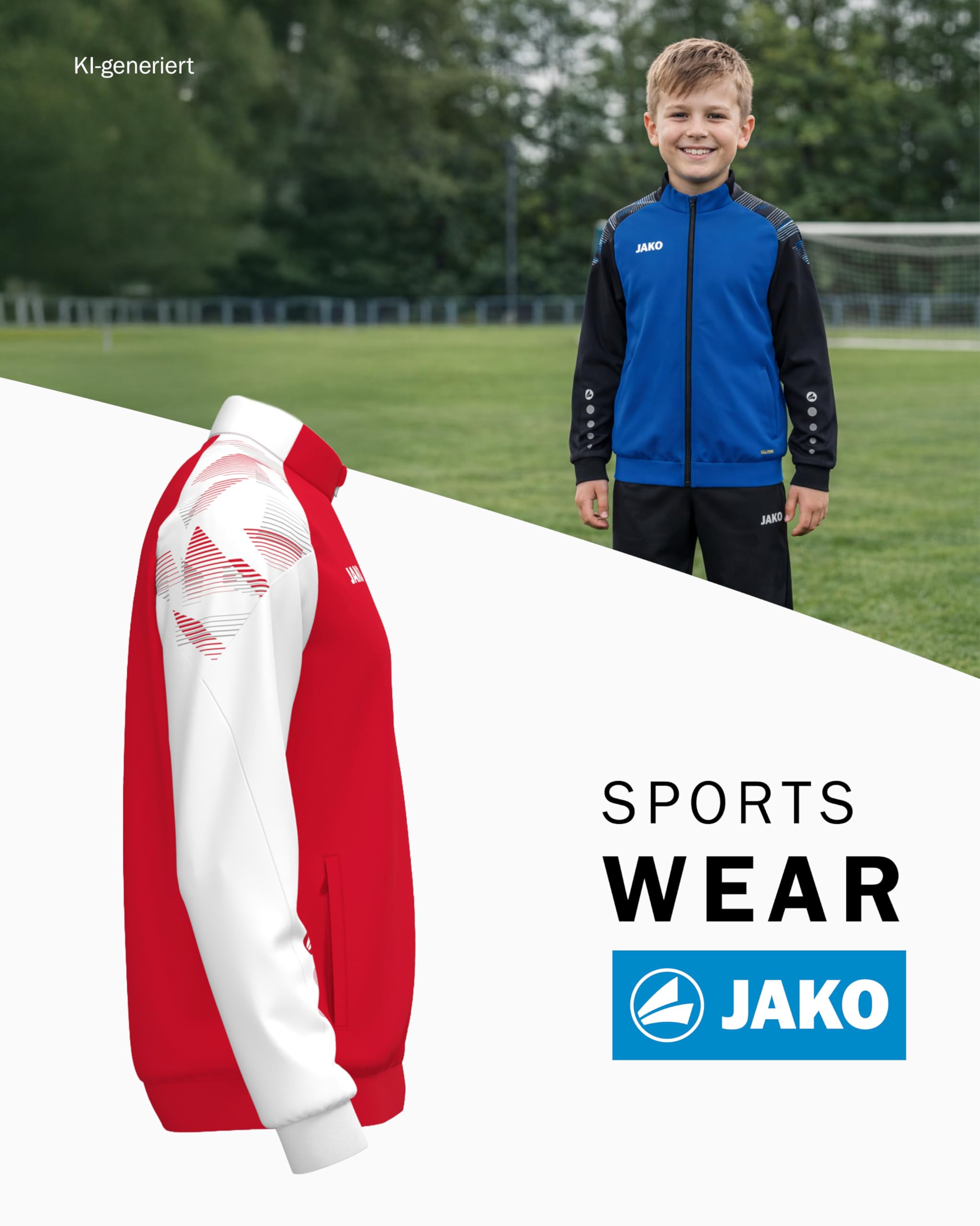 jako-sonic-polyesteranzug-kinder-trainingsanzug-keep-dry image 2