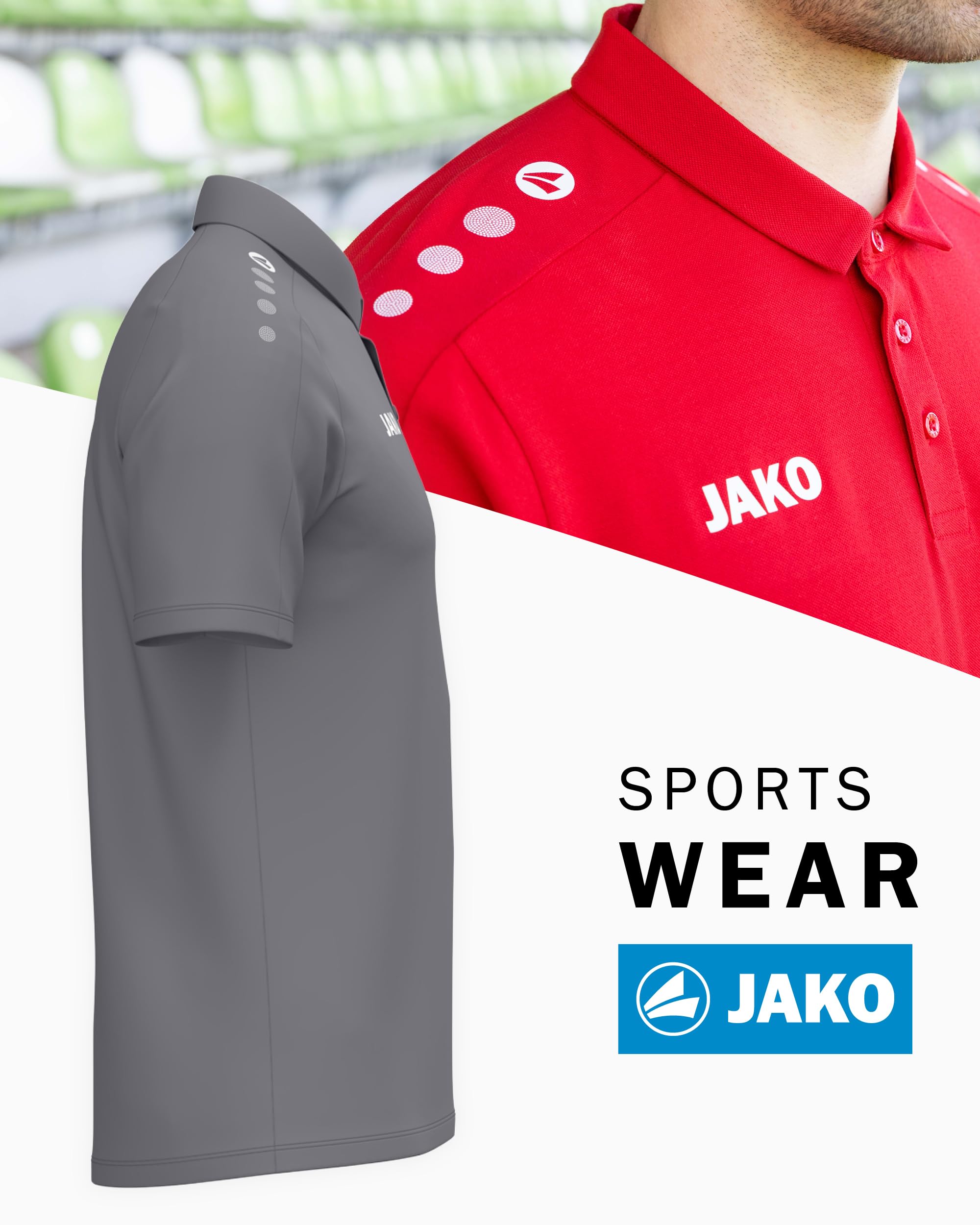 jako-one-polo-wei-unisex-poloshirt-aus-baumwolle image 3