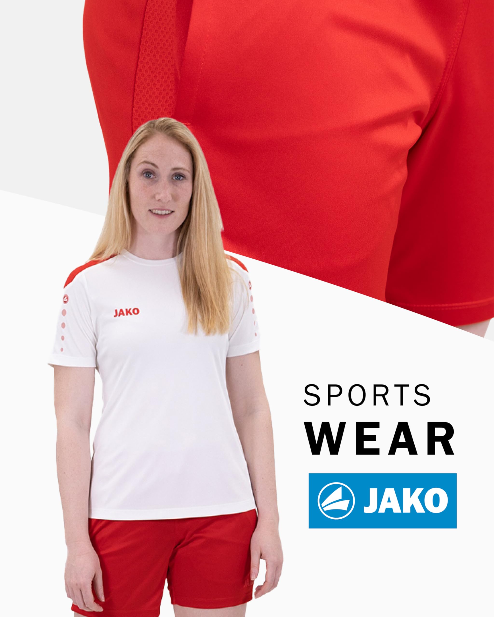 jako-power-short-damen-rot-36-recyceltes-polyester image 2