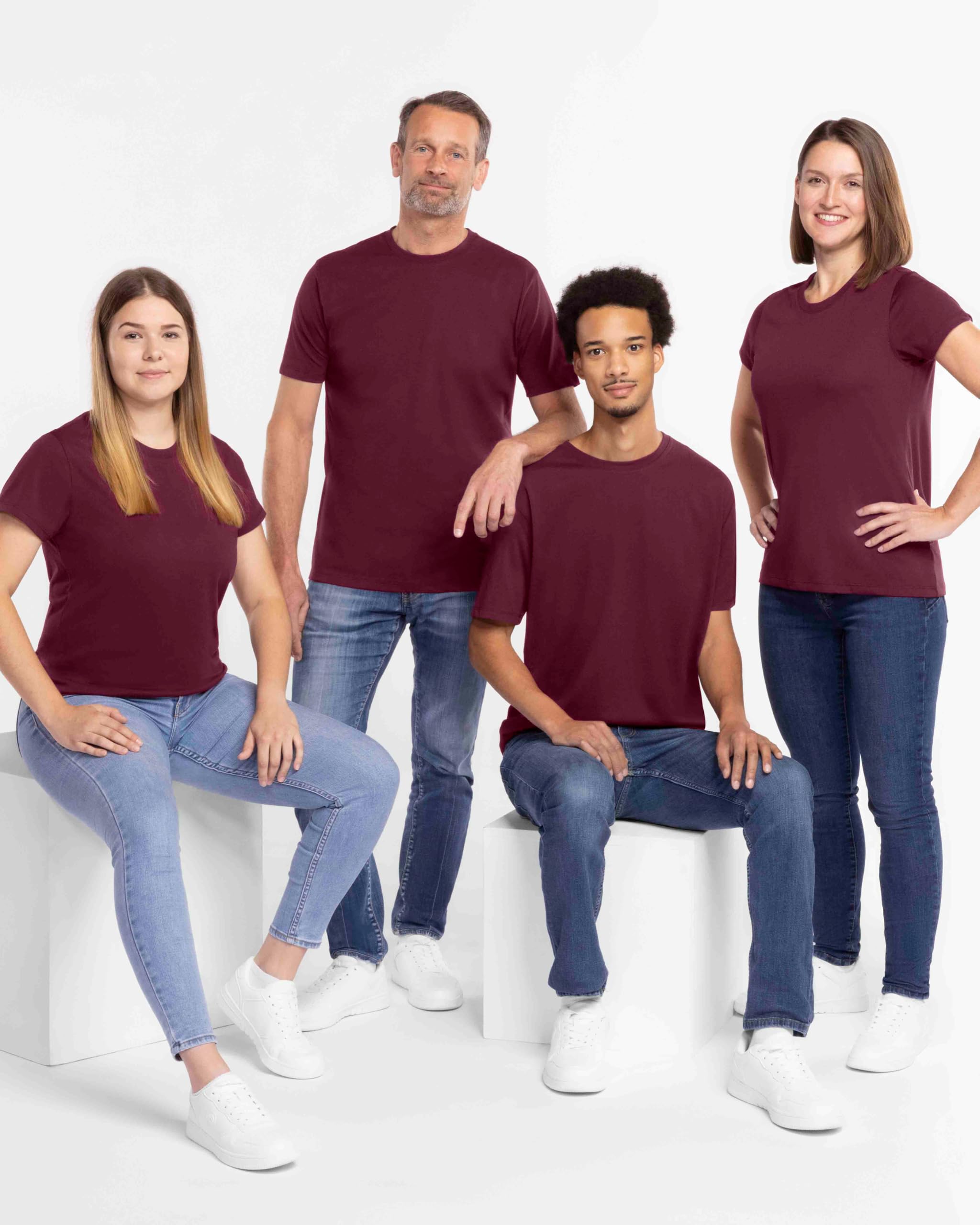 jako-base-doubletex-t-shirt-herren-blau-robust image 2