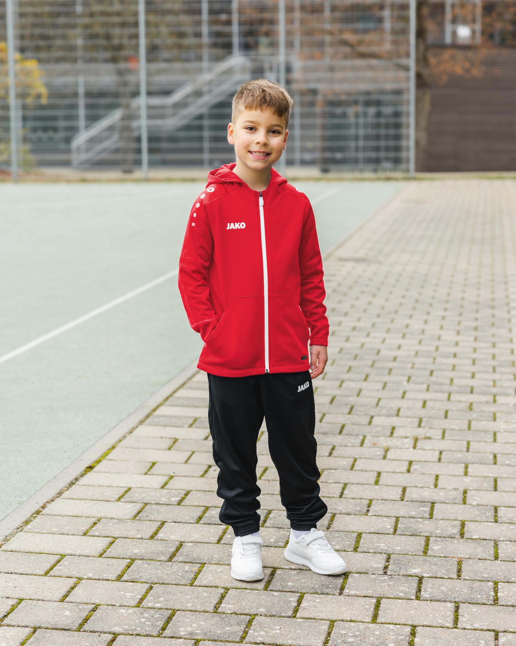jako-one-kapuzenjacke-kinder-hoodie-violett-micro-fleece image 2