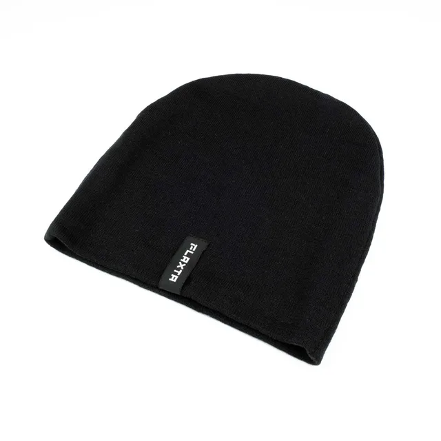 flaxta-straight-up-beanie-m-tze-schwarz-100-acryl image 1