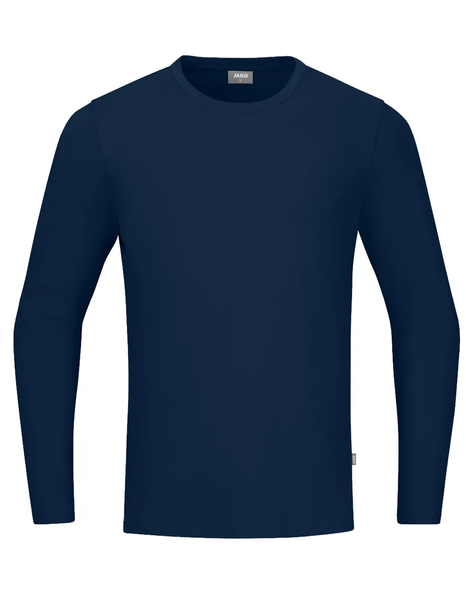 jako-base-longsleeve-organic-bio-baumwolle-wei image 1