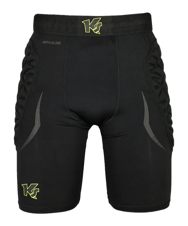 keepersport-powerpadded-torwart-unterziehhose-s-schwarz-gelb image 1