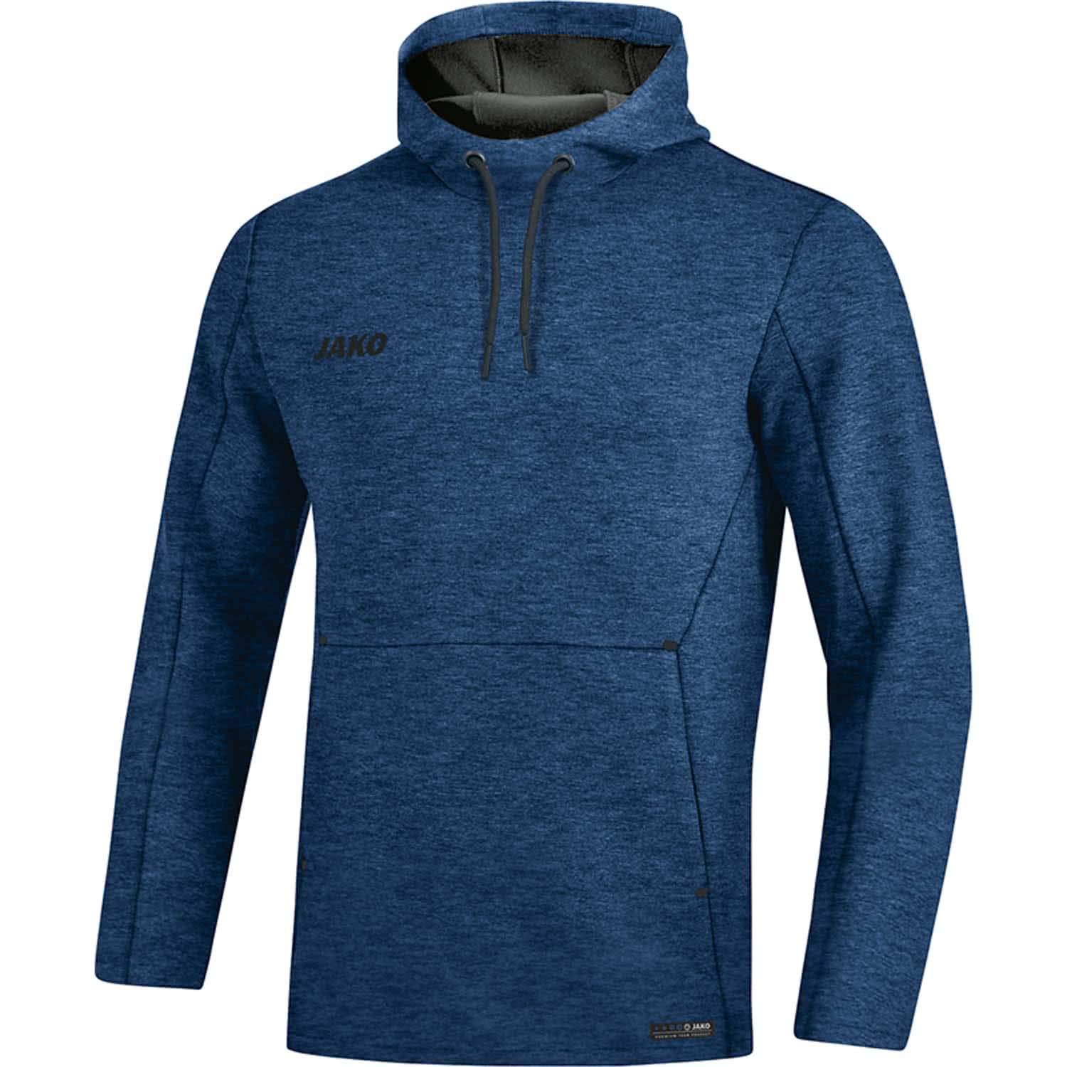 jako-premium-basics-kapuzenhoodie-herren-marine-meliert image 8