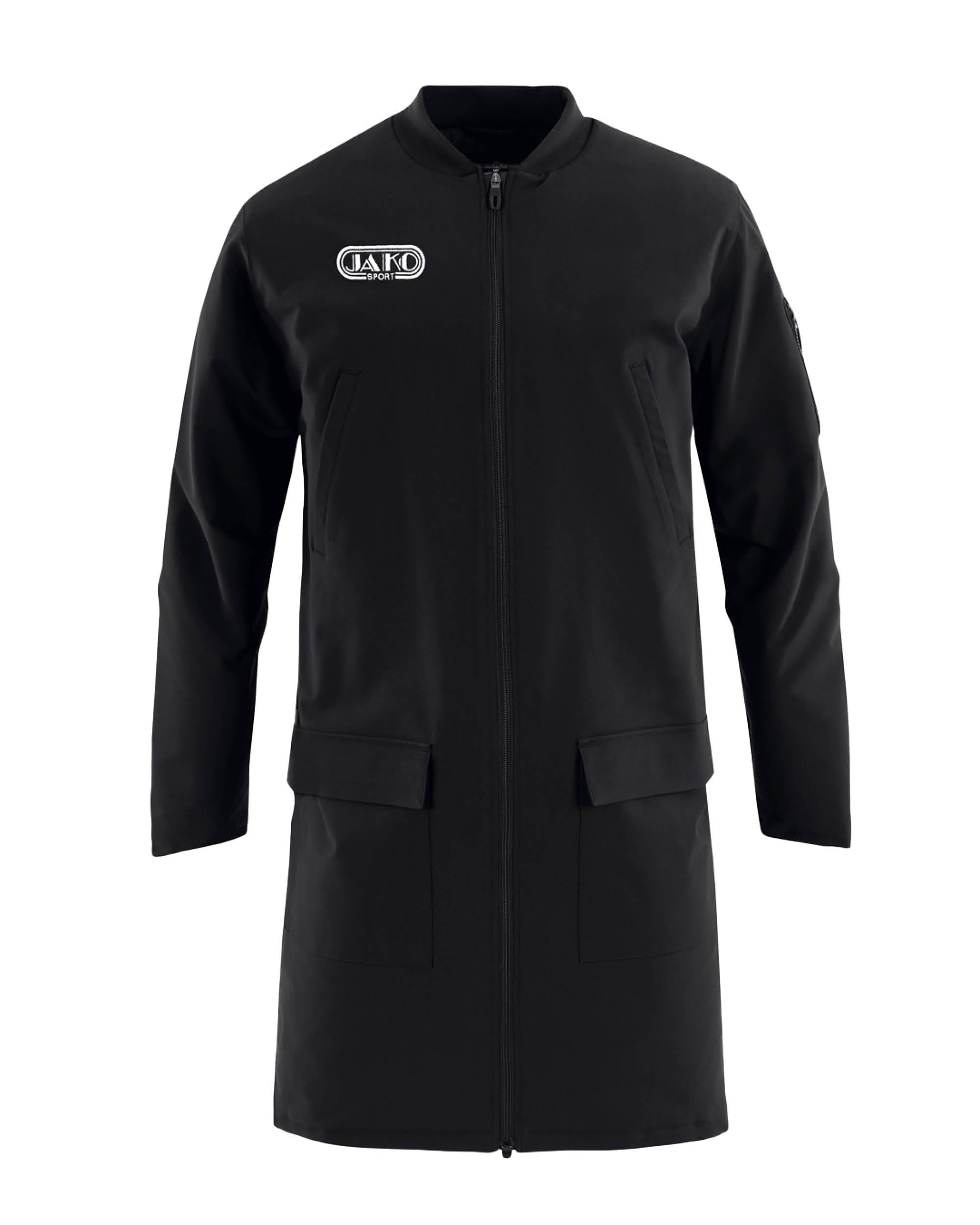 jako-wardrobe-mantel-steppjacke-schwarz-retro-wasserschutz image 1
