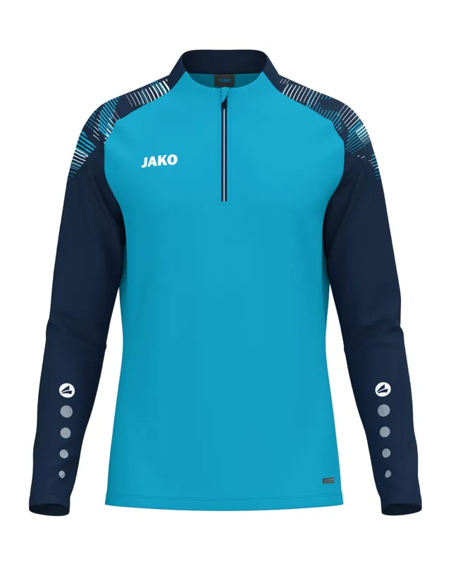 jako-sonic-ziptop-trainingspullover-kinder-128-aqua-marine-fleece image 1