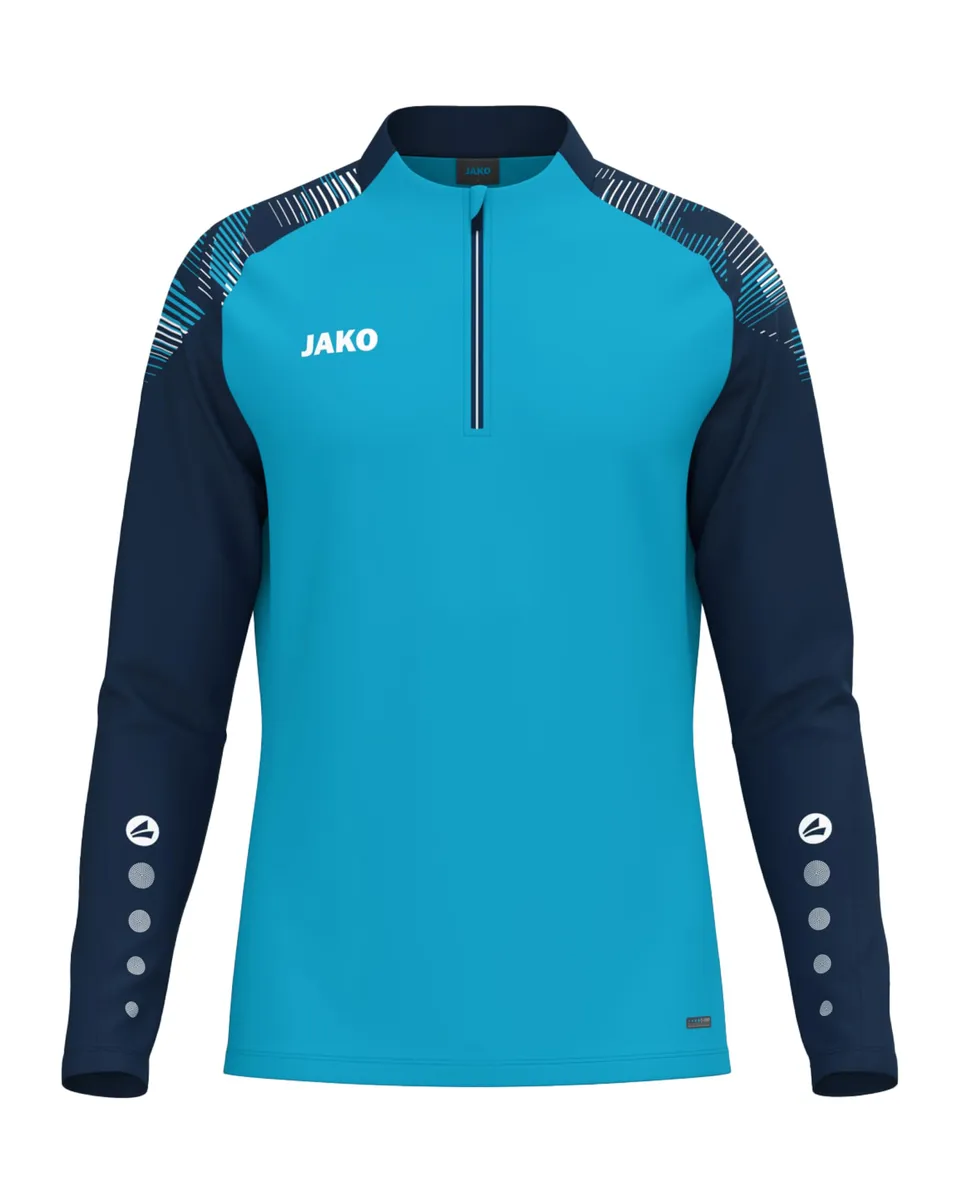 jako-sonic-ziptop-trainingspullover-kinder-128-aqua-marine-fleece image 1