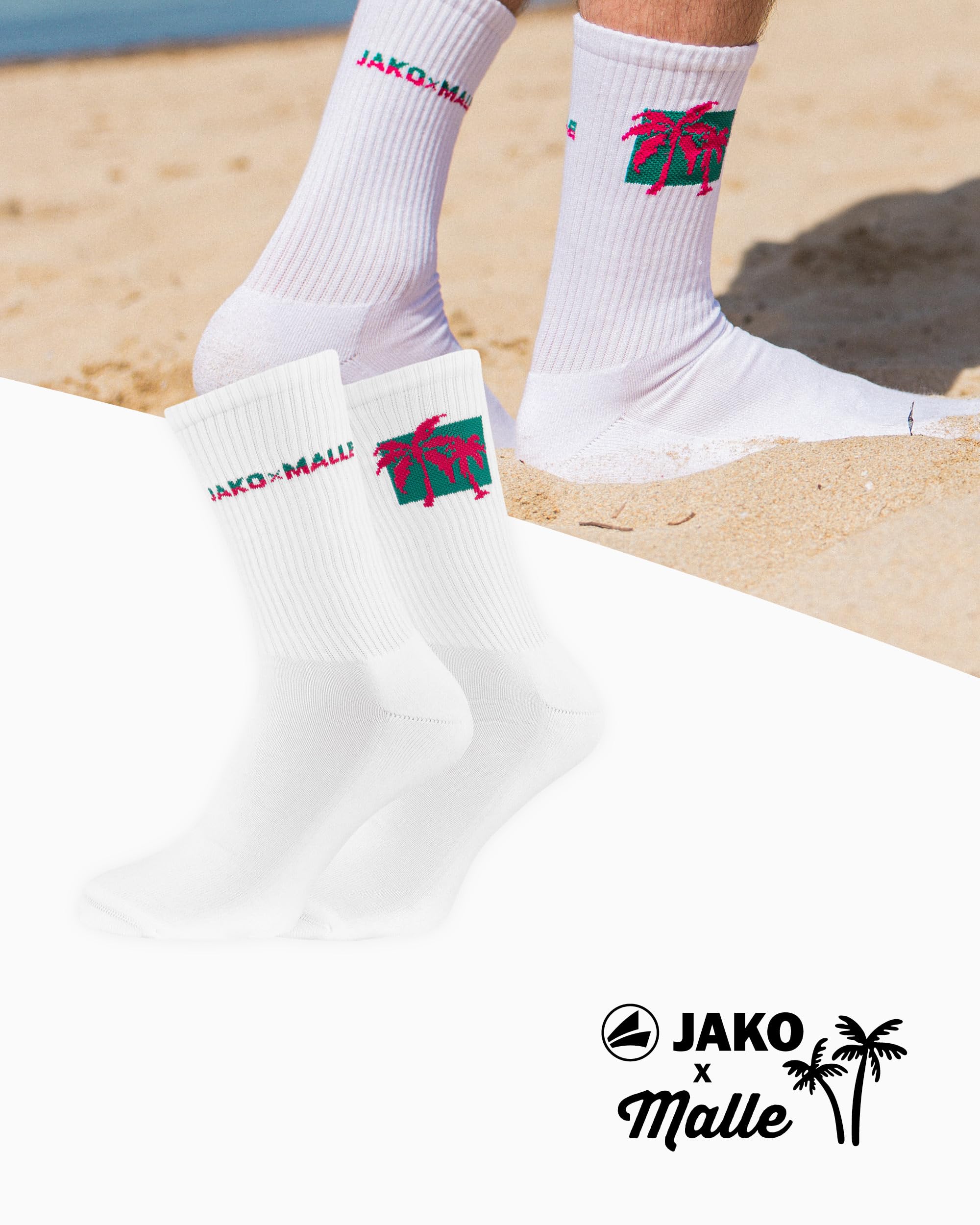jako-malle-sportsocken-35-38-fuchsia-t-rkis-2er-pack image 3
