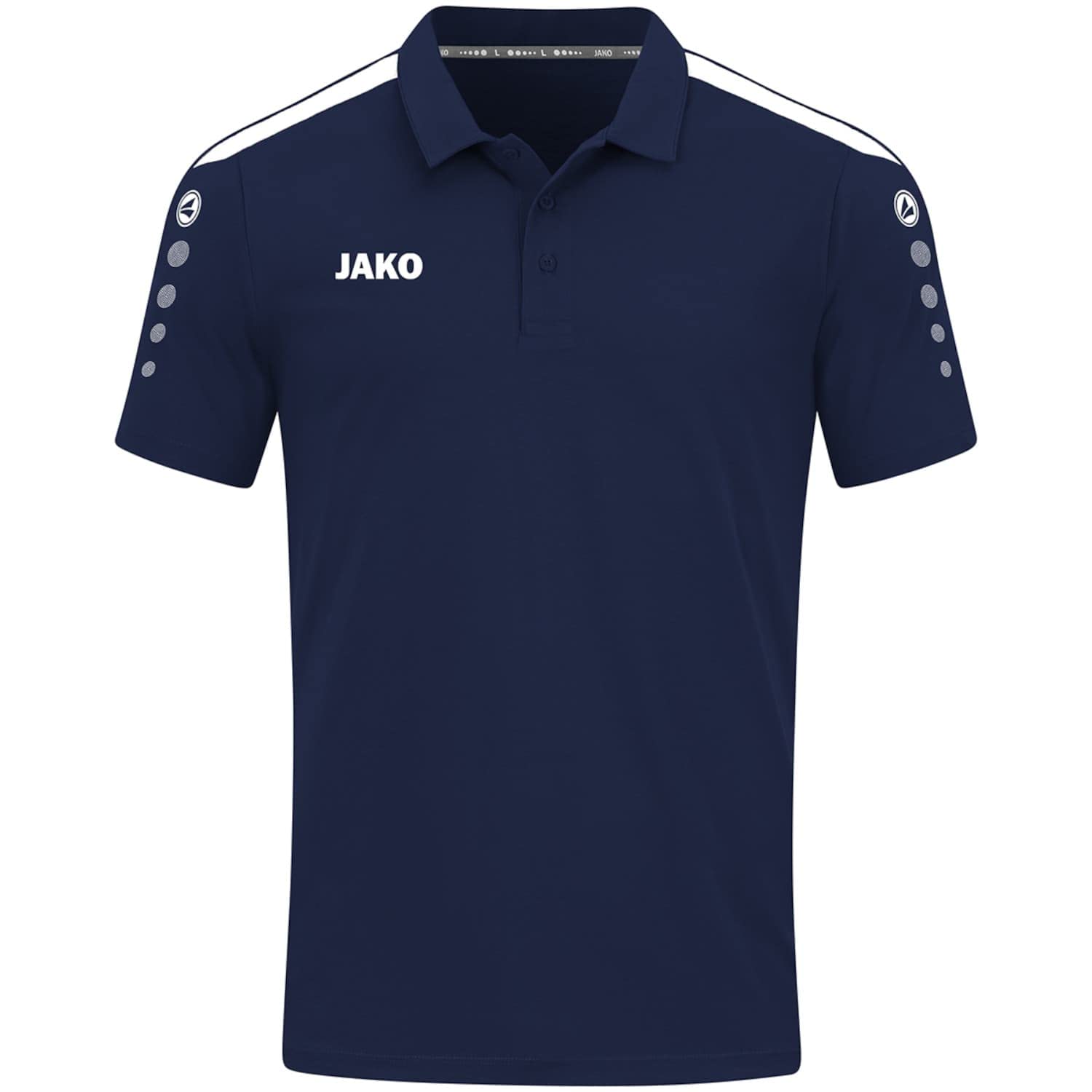 jako-power-polo-herren-marine-l-bio-baumwolle image 1