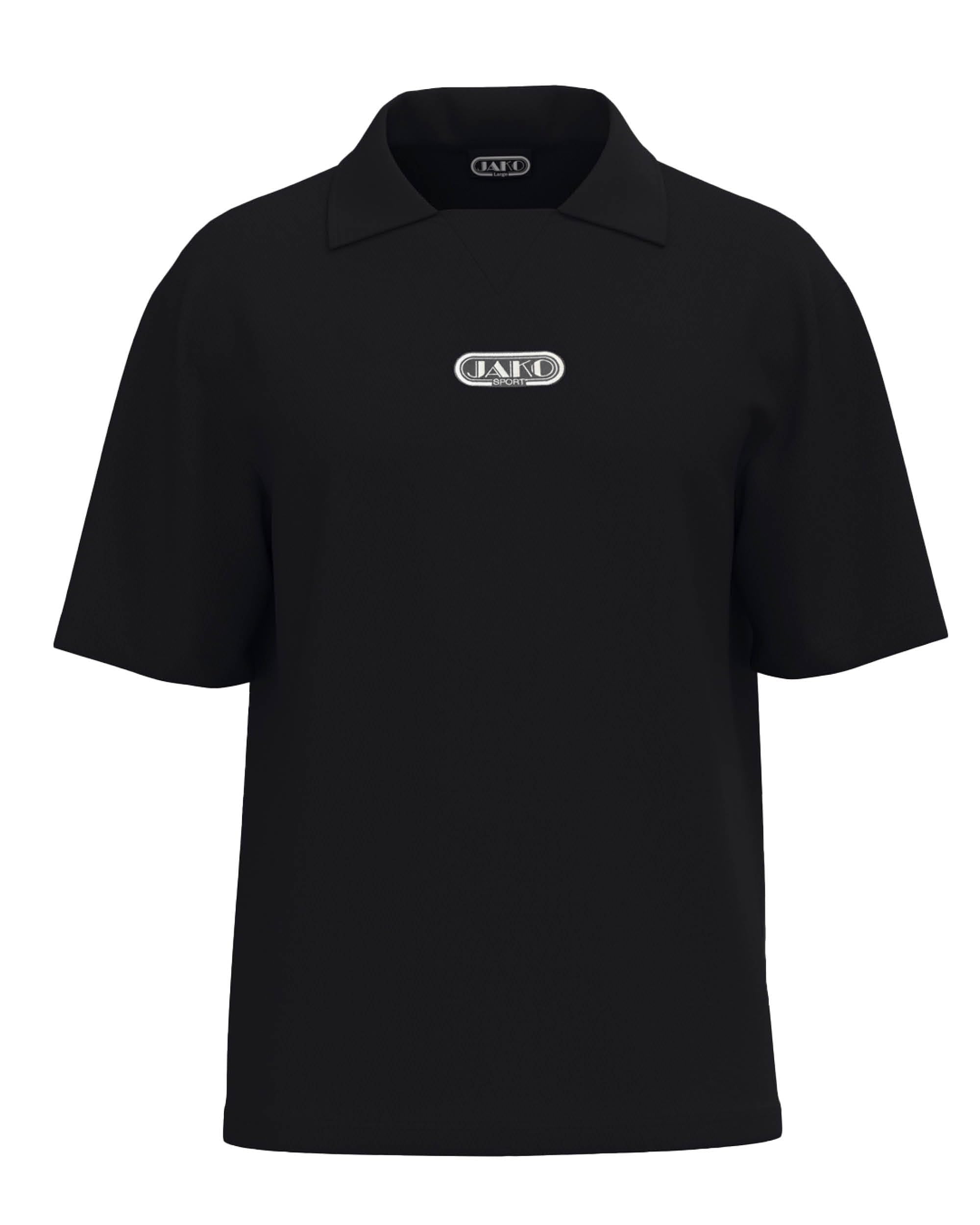 jako-wardrobe-polo-unisex-schwarz-bio-baumwolle image 1
