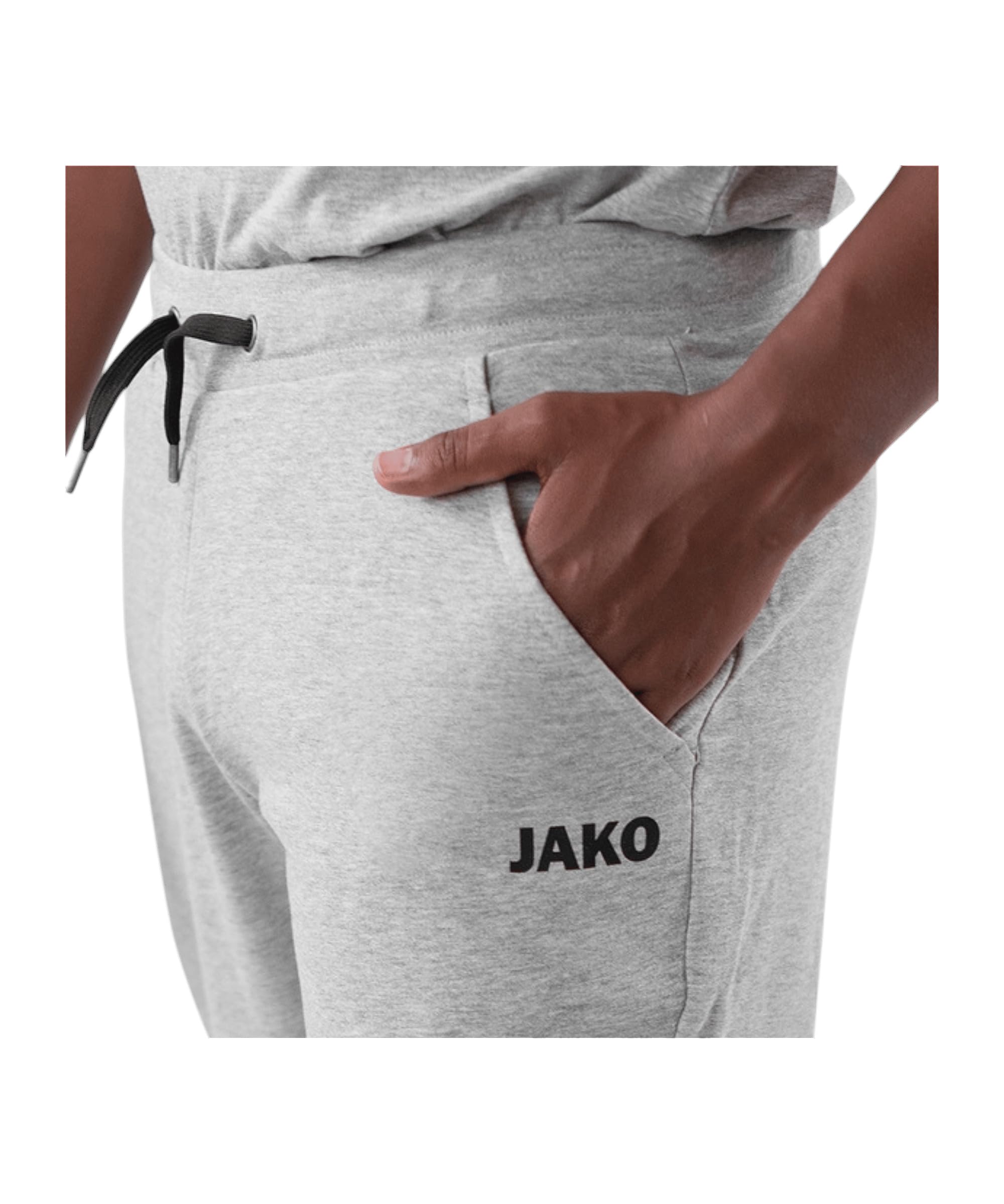 jako-base-jogginghose-kinder-hellgrau-meliert-gr-152 image 5
