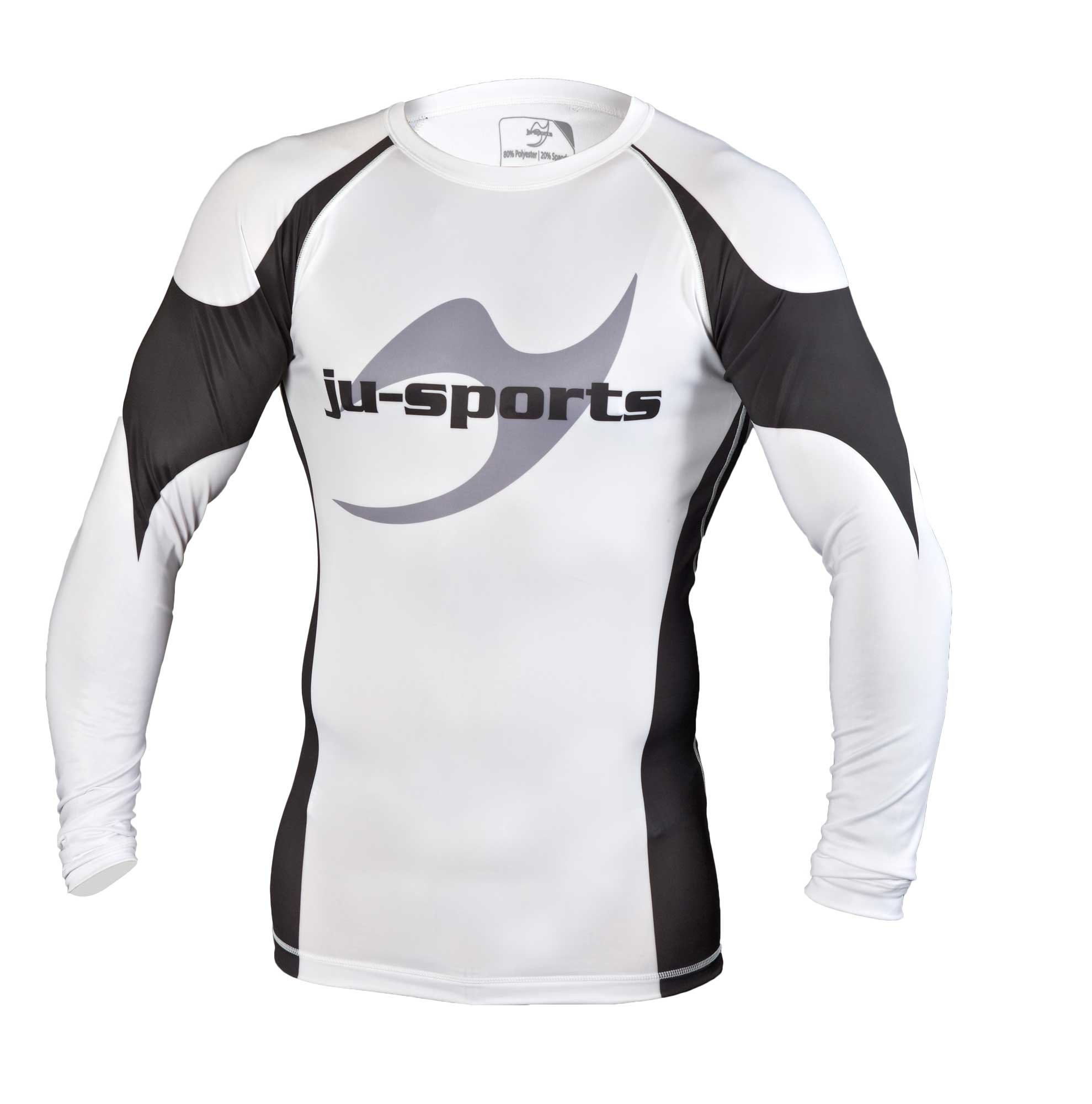 ju-sports-rashguard-pro-c13-langarm-wei-kompression-gr-l image 1