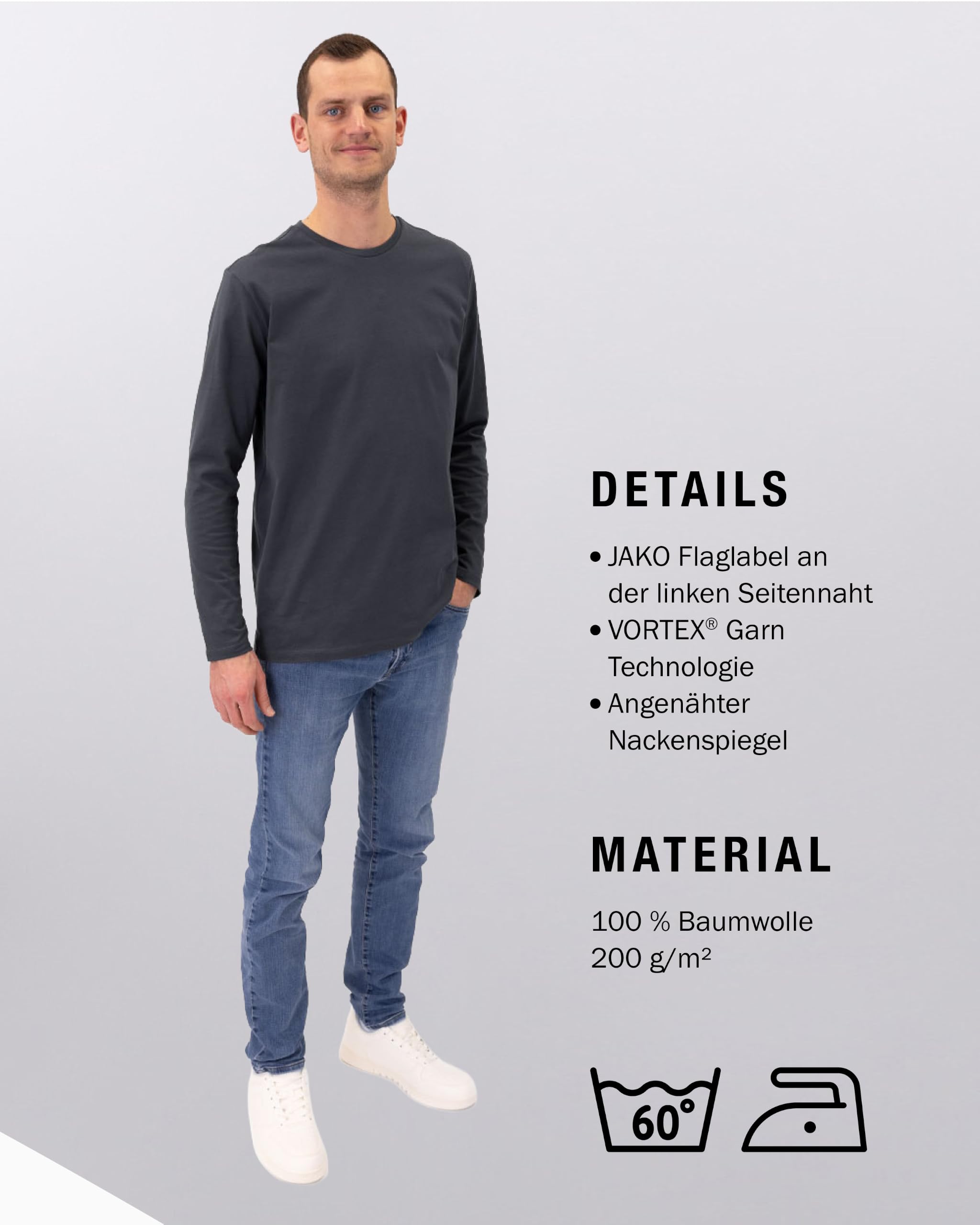 jako-base-longsleeve-organic-xs-bio-baumwolle image 5