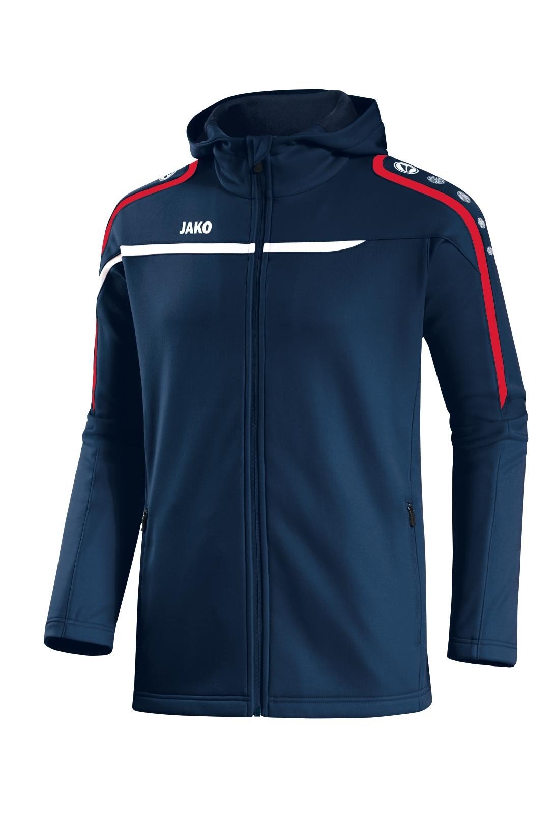 jako-performance-kapuzenjacke-herren-schwarz-wei-grau image 3