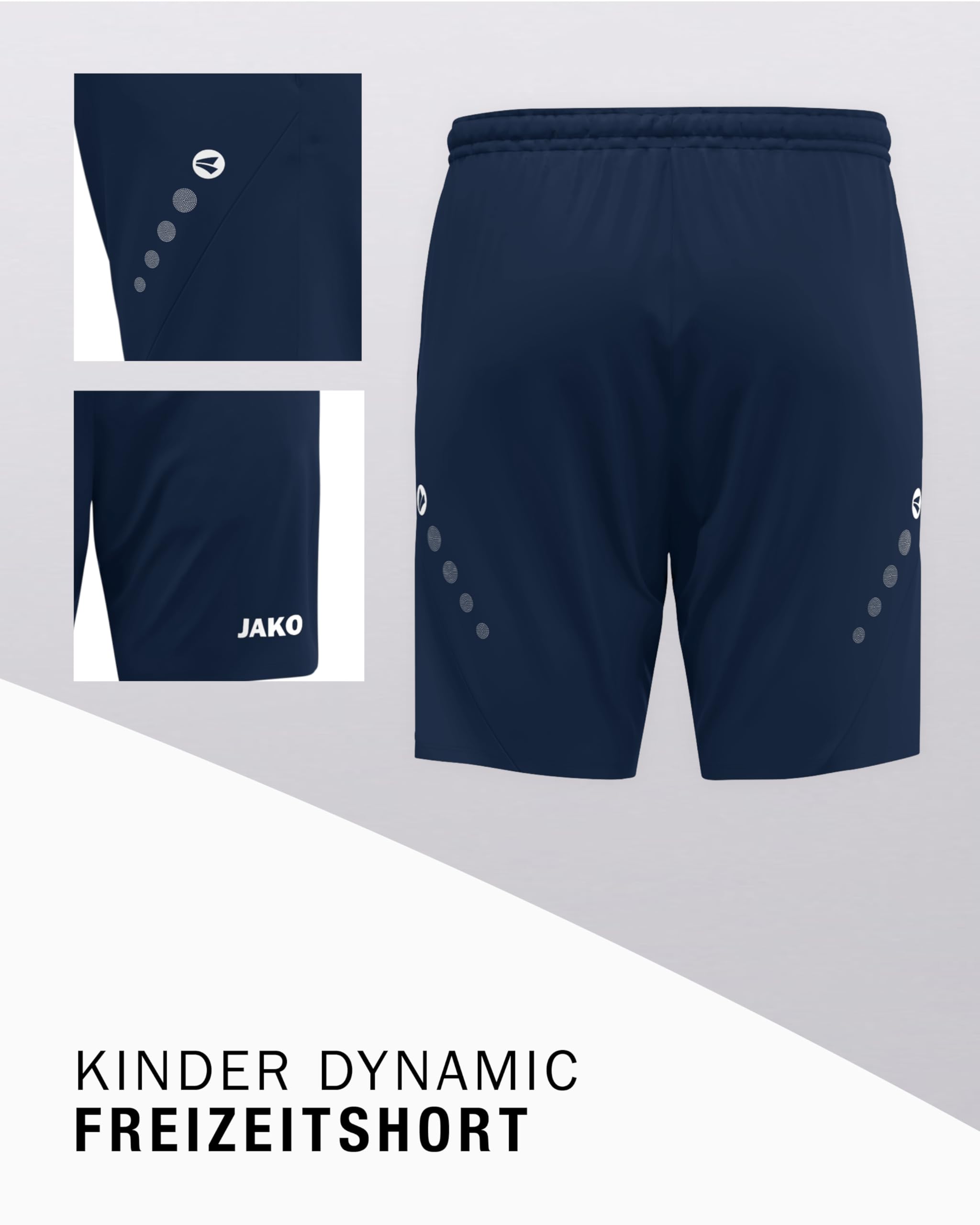 jako-dynamic-freizeit-short-kinder-gr-128-marine image 4