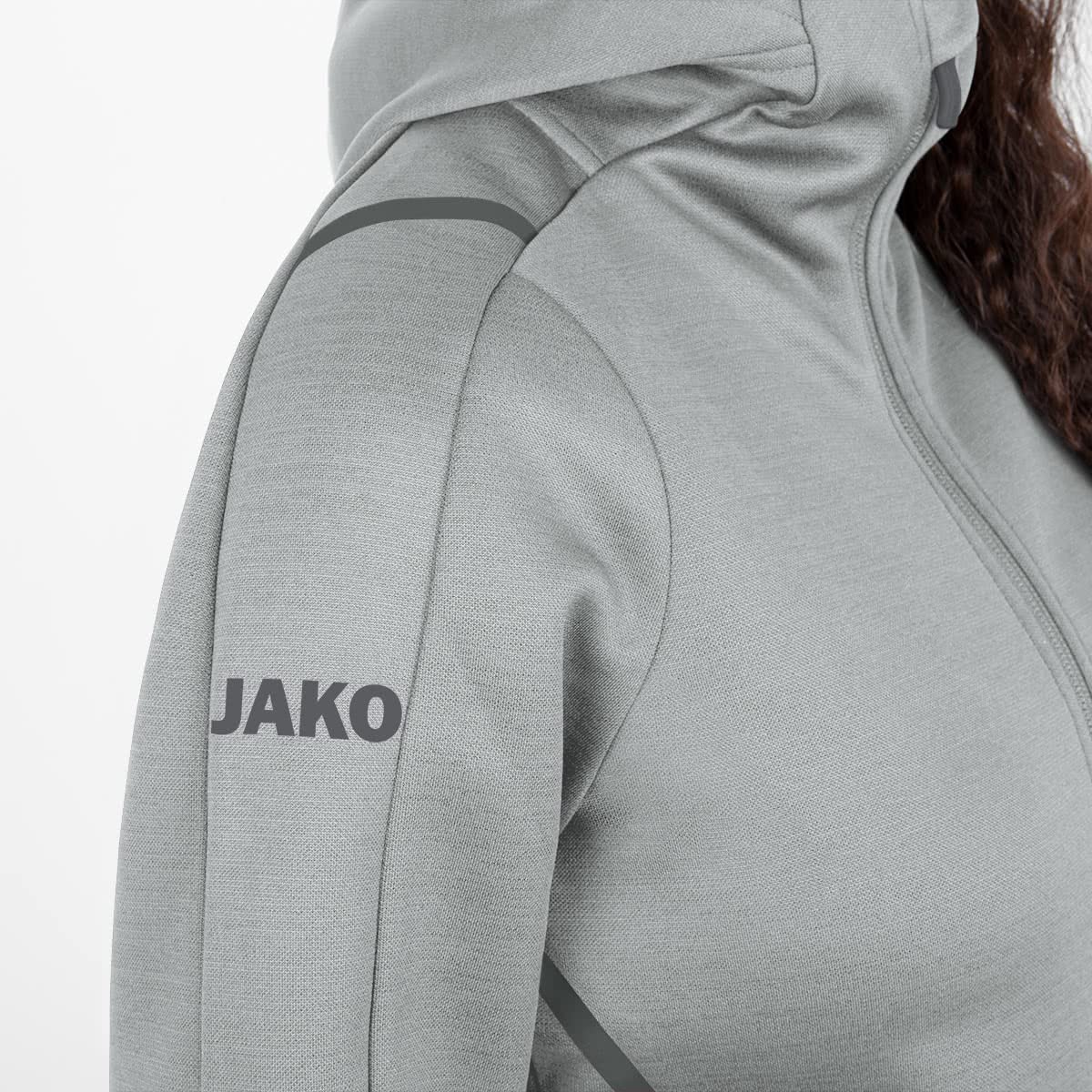 jako-challenge-kapuzenjacke-damen-schwarz-meliert-wei image 7
