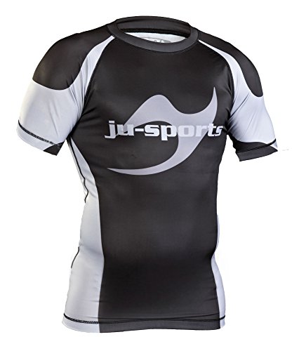 ju-sports-pro-c13-rashguard-kurzarm-schwarz-kompressionsshirt image 3