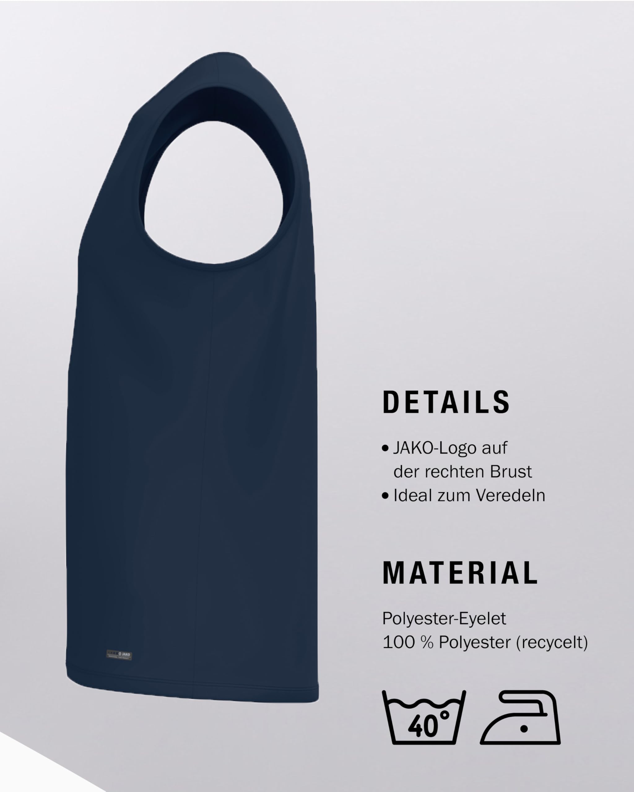 jako-one-tanktop-unisex-keep-dry-schwarz-top image 5