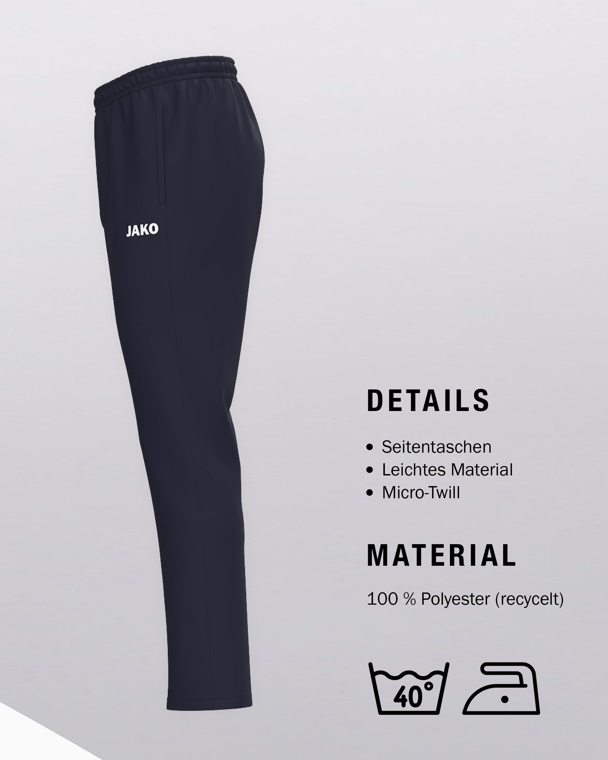 jako-one-webhose-light-herren-sporthose-marine image 4