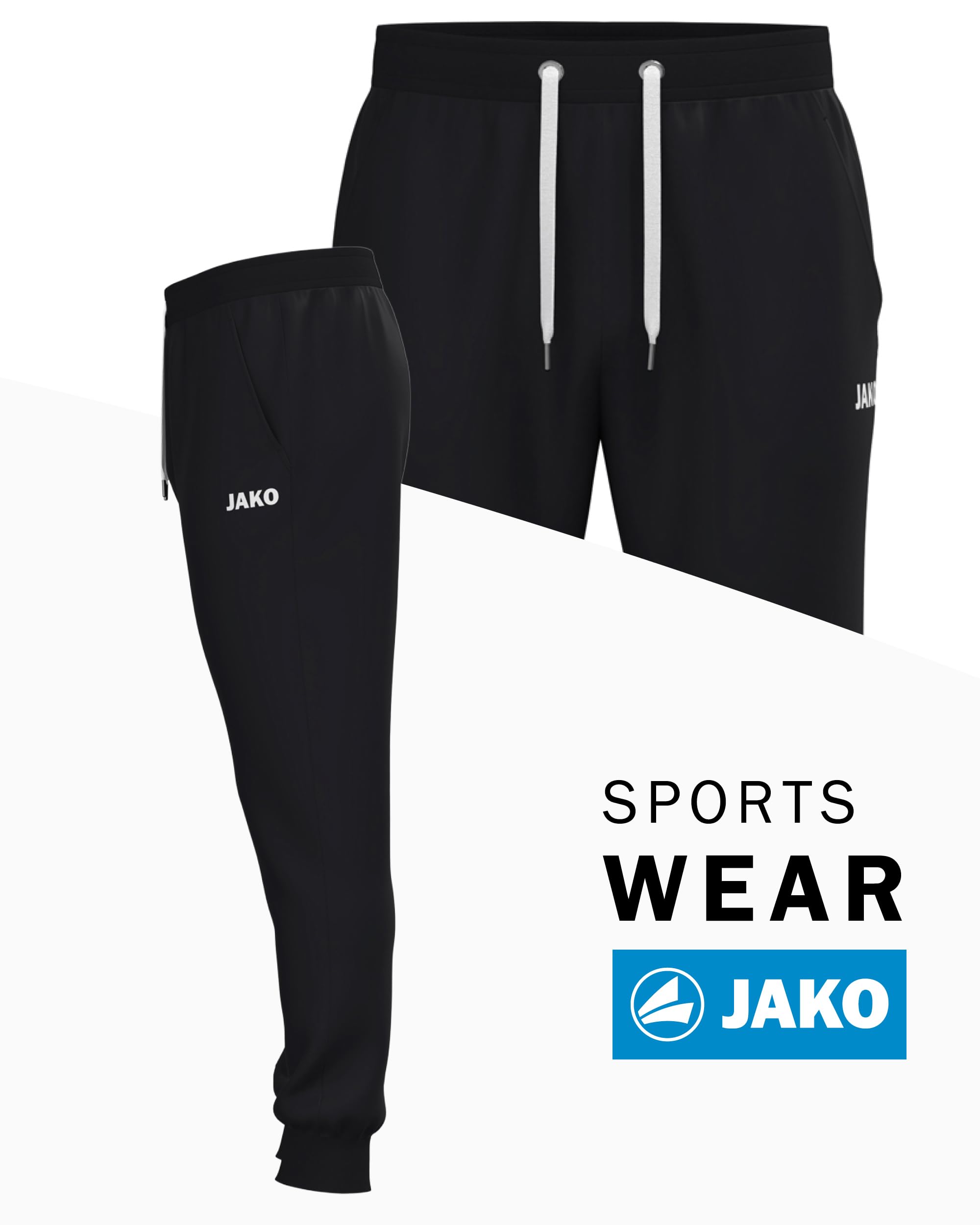 jako-one-cotton-kinder-jogginghose-128-schwarz-b-ndchen image 2
