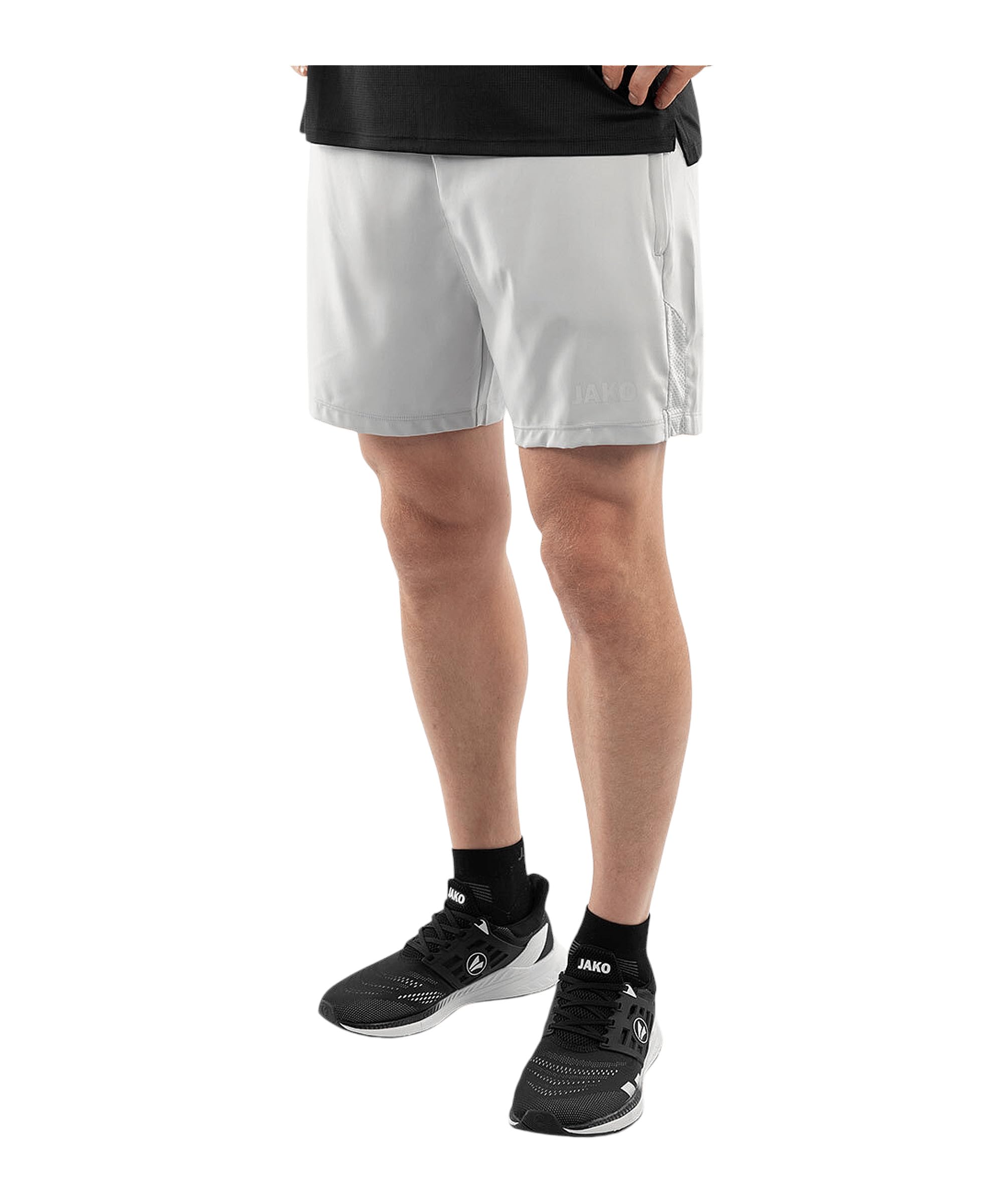 jako-power-laufshort-herren-hellgrau-keep-dry image 2