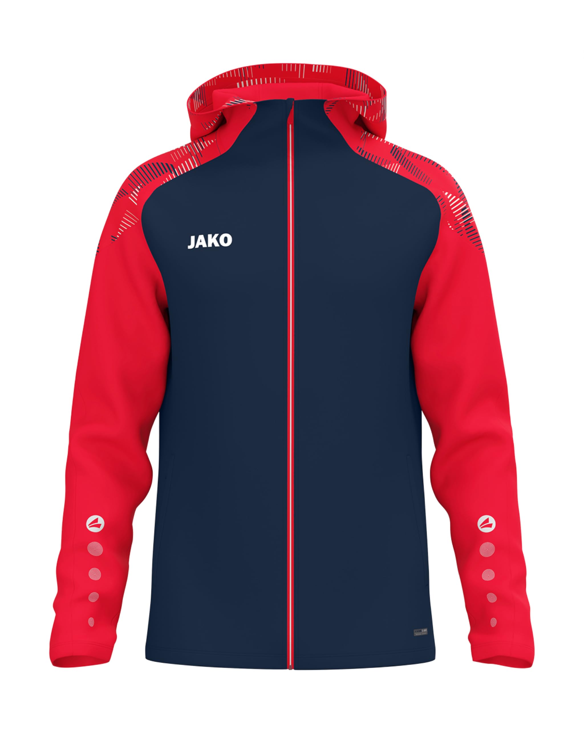 jako-sonic-kapuzenjacke-herren-schwarz-anthrazit-fleece image 7