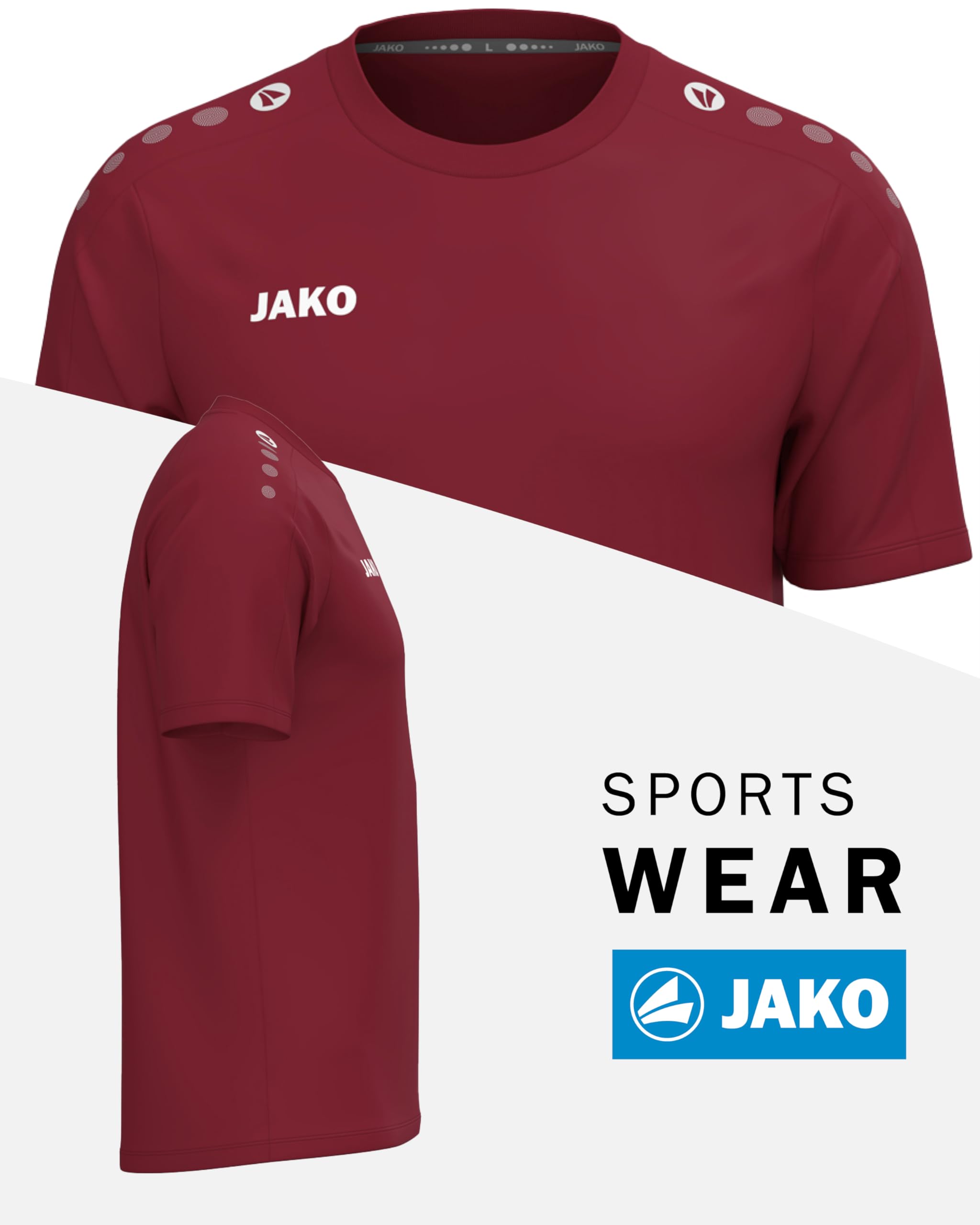 jako-one-t-shirt-kinder-wei-128-keep-dry image 2