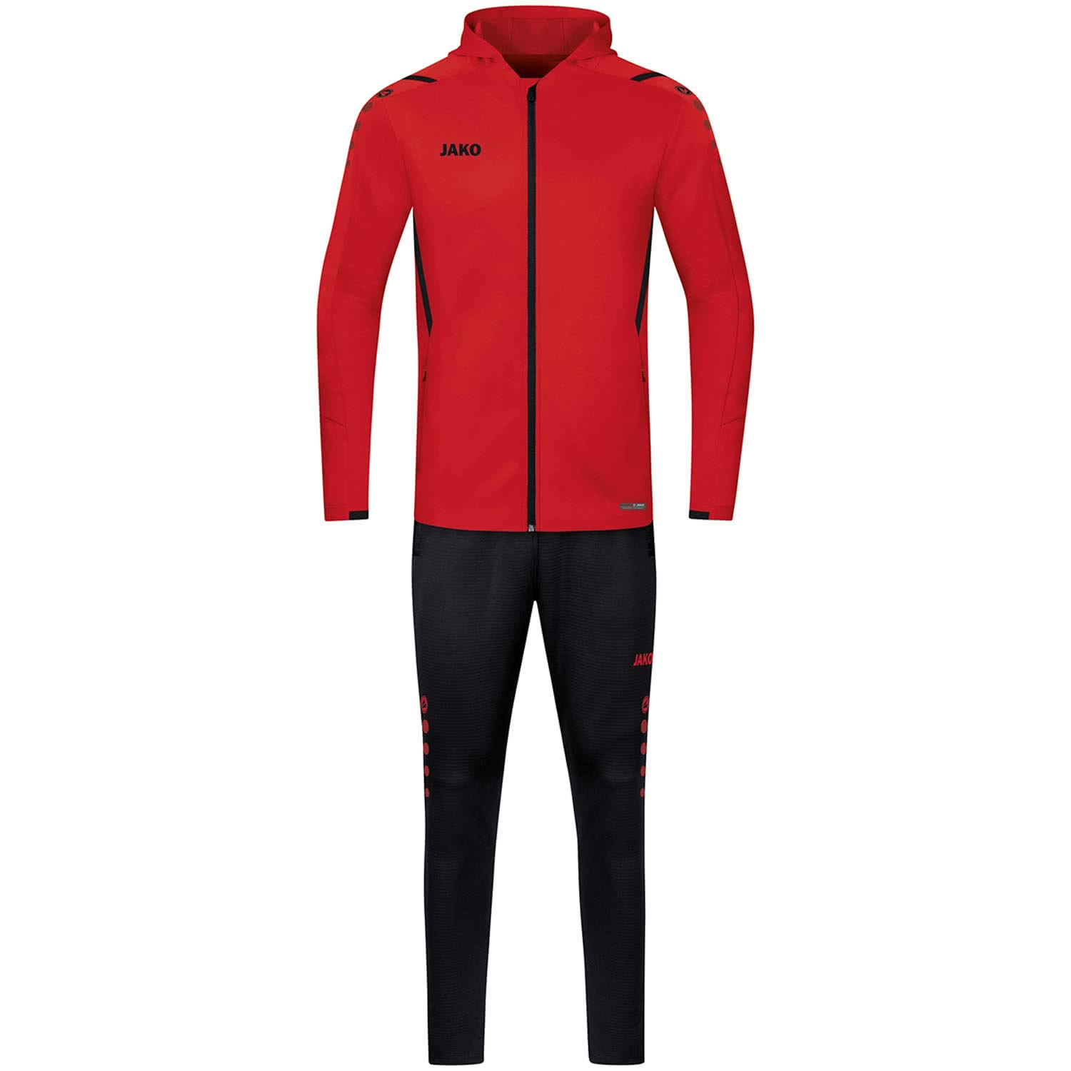 jako-challenge-kinder-trainingsanzug-mit-kapuze-schwarz-wei-152 image 8