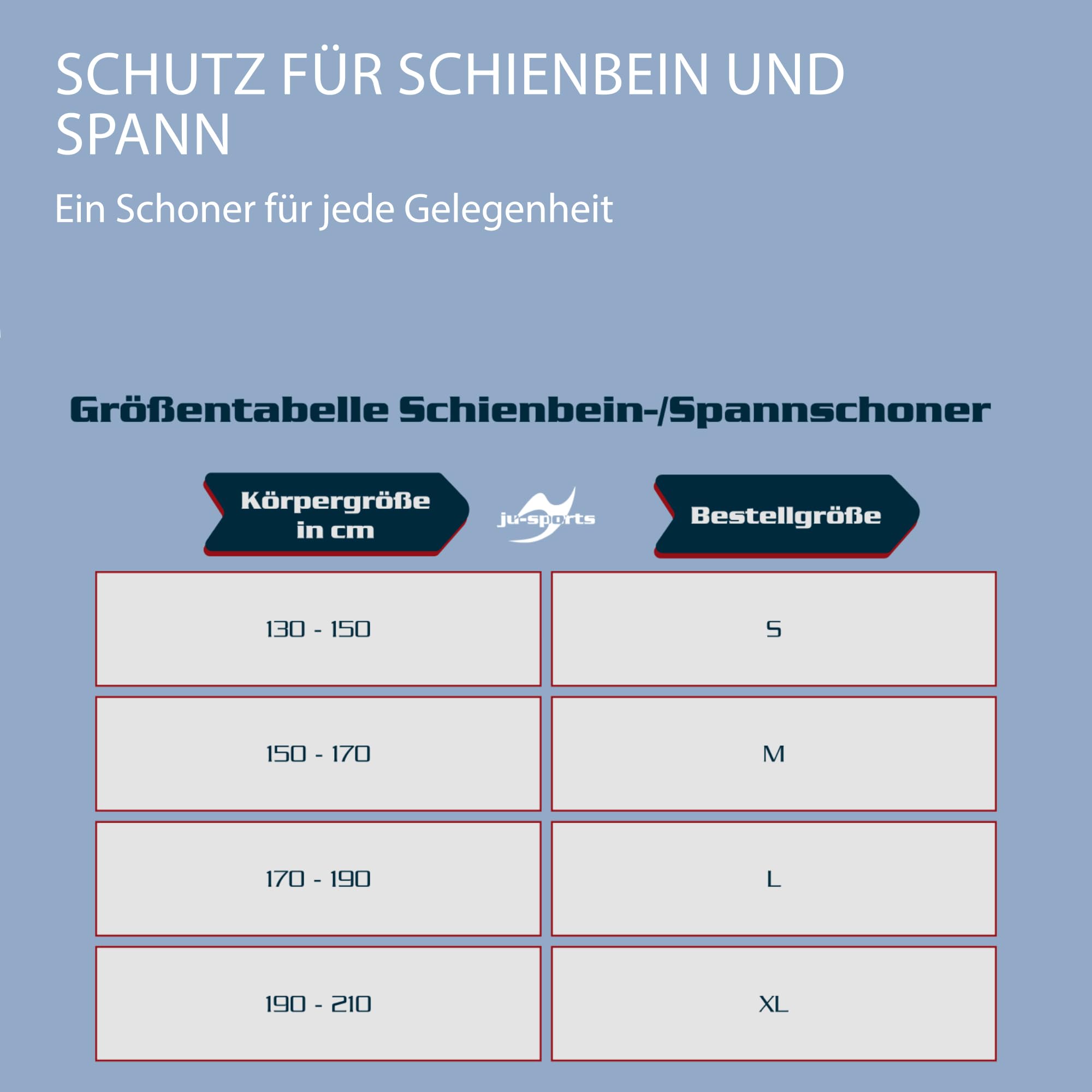 ju-sports-spann-schienbeinschoner-m-rot-baumwolle image 4