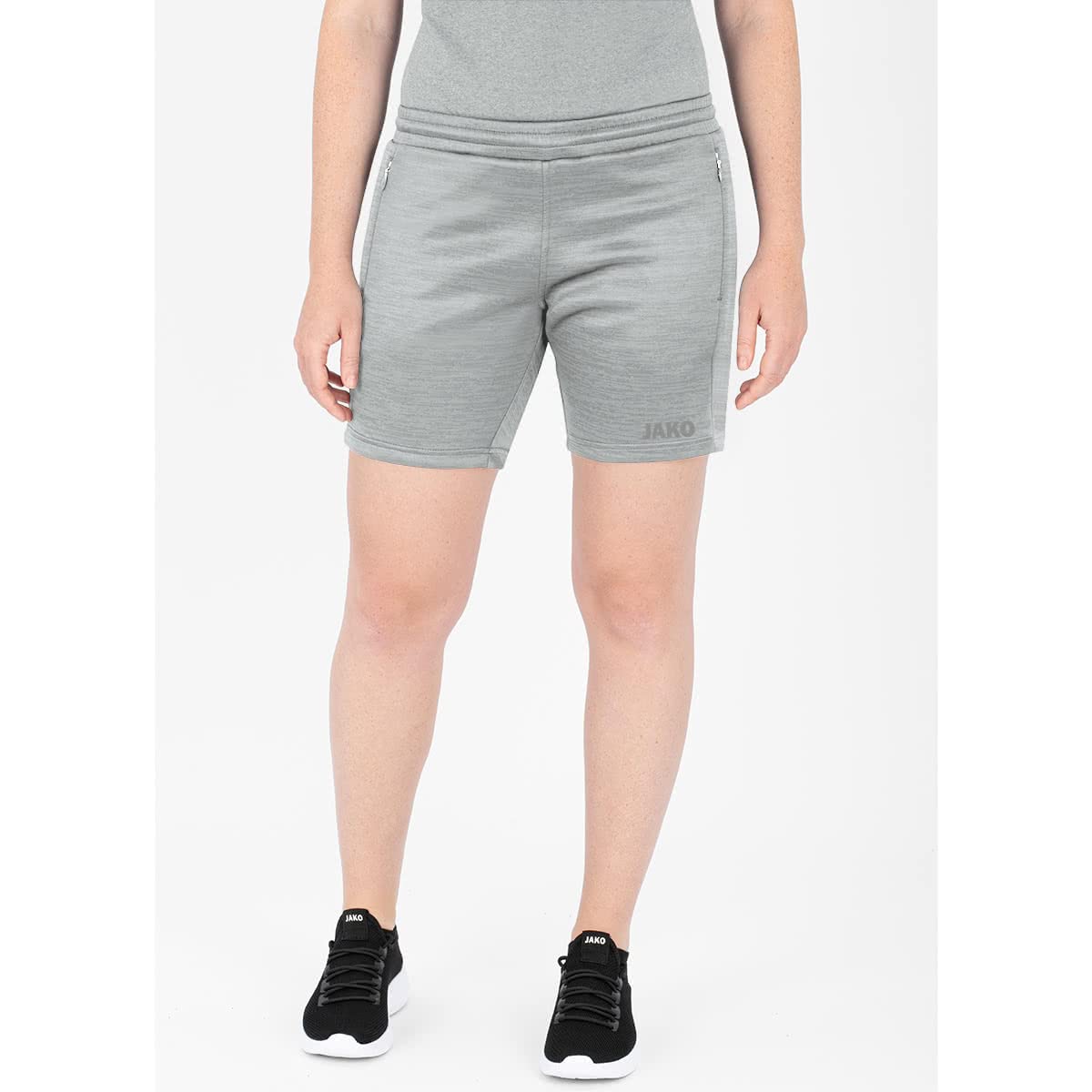 jako-challenge-short-damen-sportshorts-hellgrau-meliert-34 image 2
