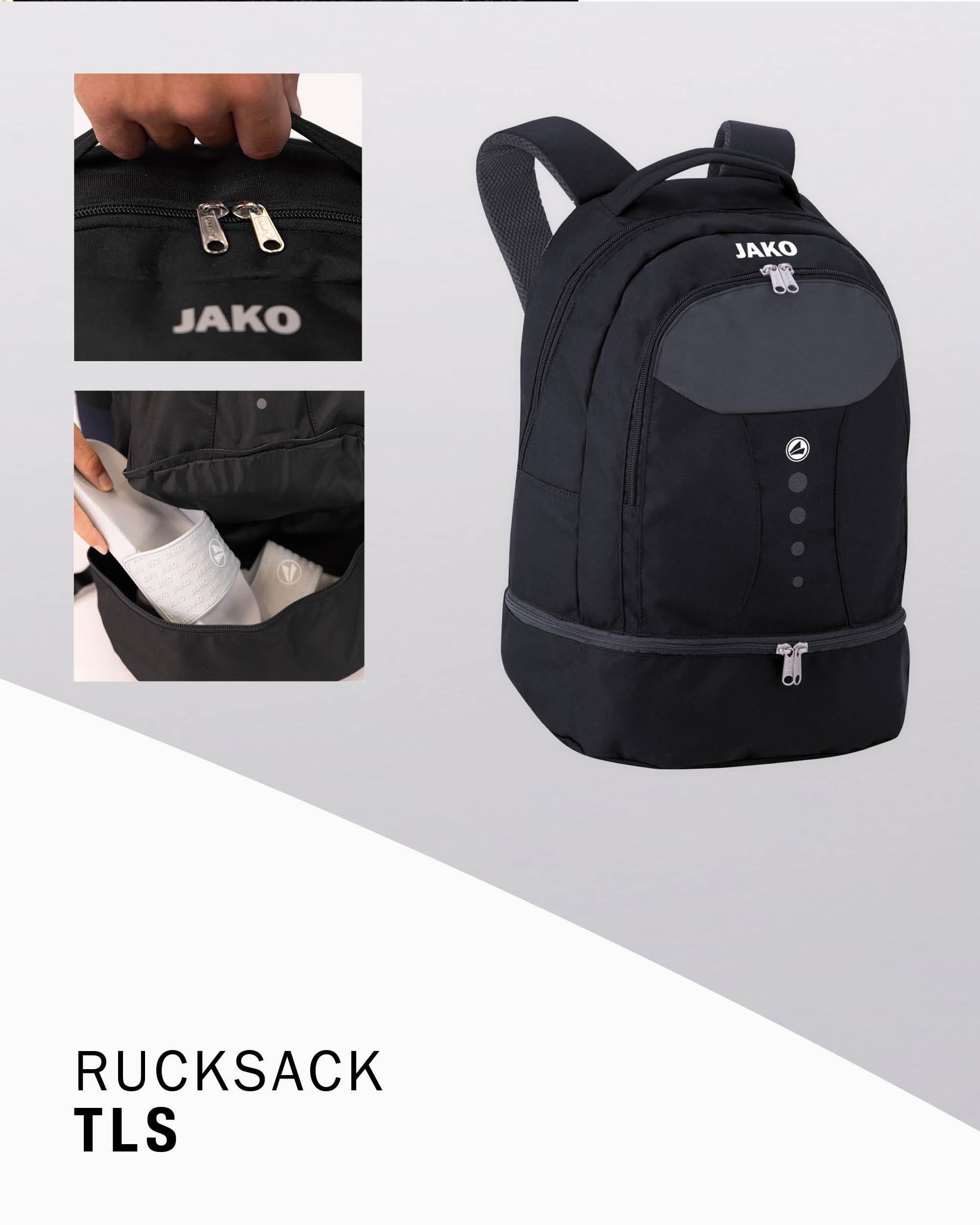 jako-striker-2-0-sportrucksack-schwarz-mit-schuhfach image 3