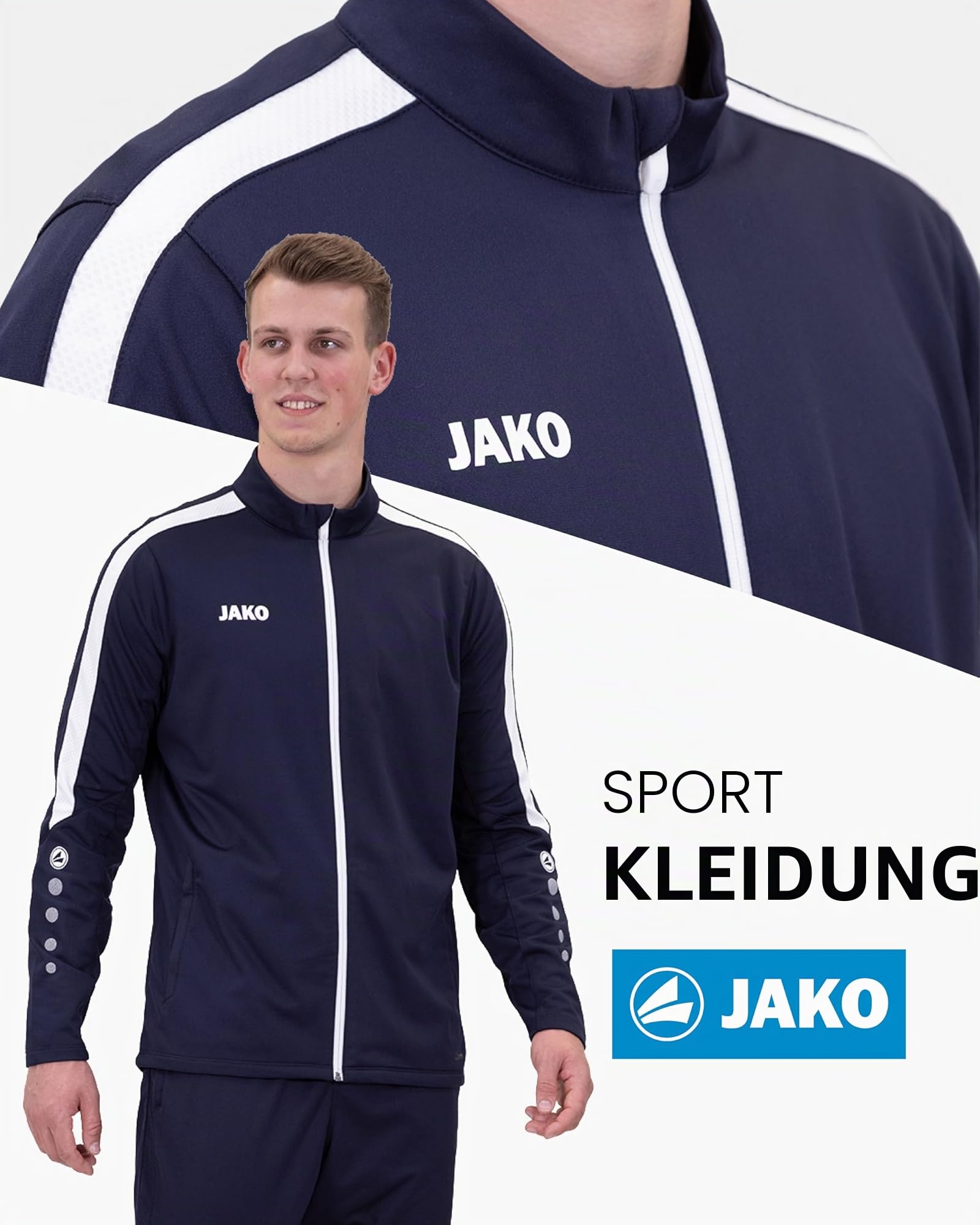jako-power-trainingsjacke-kinder-marine-polyester image 3