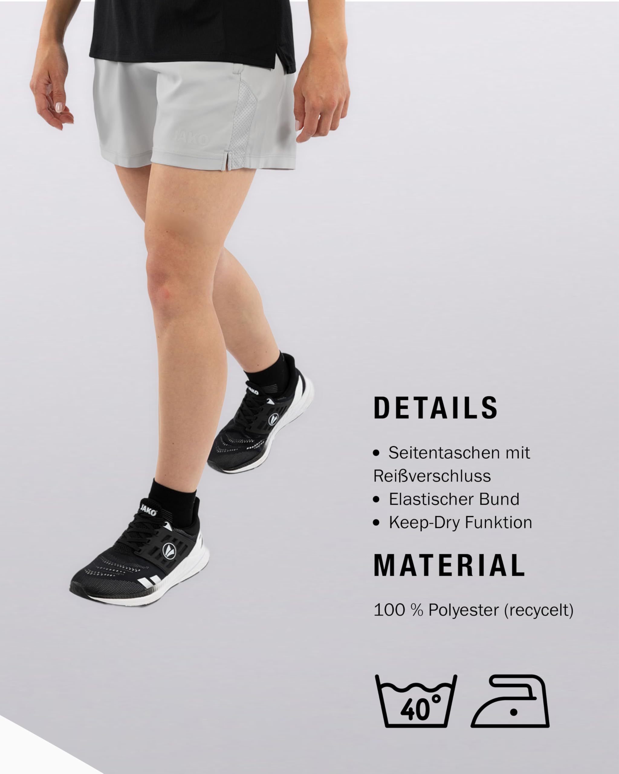 jako-power-laufshort-herren-hellgrau-keep-dry image 5