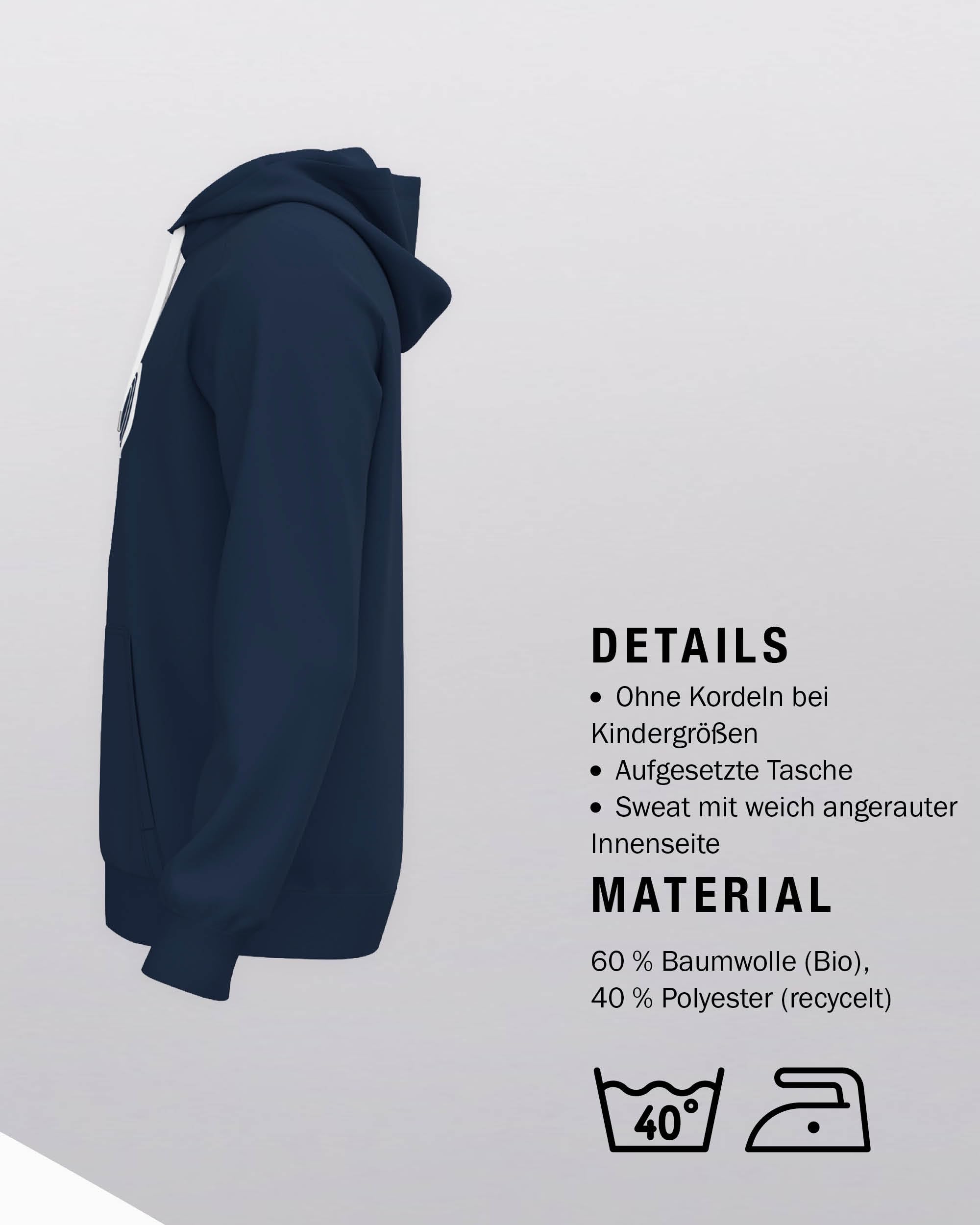 jako-promo-kapuzenpullover-kinder-marine-116-bio-baumwolle image 4