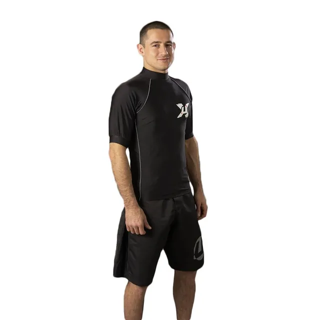 ju-sports-rash-guard-kurzarm-under-gi-schwarz-pipe-shirt image 1