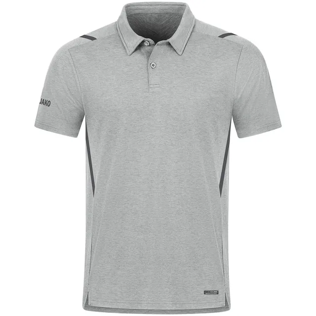 jako-challenge-polo-herren-schwarz-meliert-casual-look image 1
