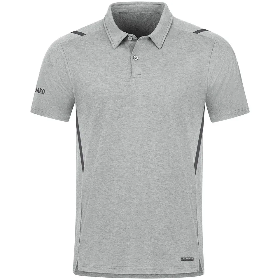 jako-challenge-polo-herren-schwarz-meliert-casual-look image 1