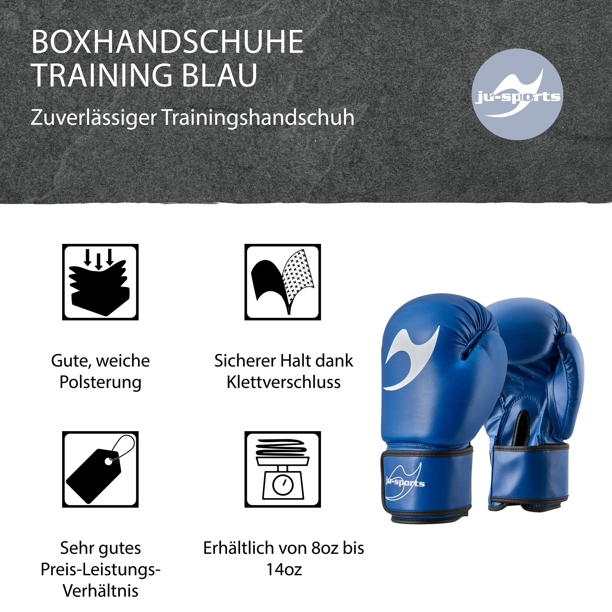 ju-sports-boxhandschuhe-10-oz-blau-pu-training image 3