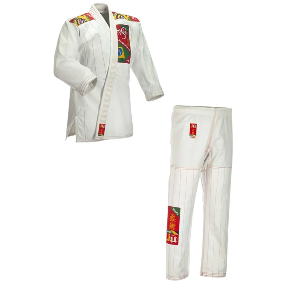 ju-sports-bjj-gi-kids-wei-150-baumwolle-mit-gurt image 1