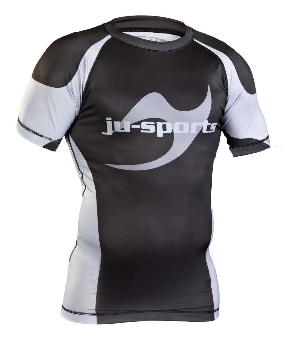 ju-sports-pro-c13-rashguard-kurzarm-schwarz-kompressionsshirt image 1