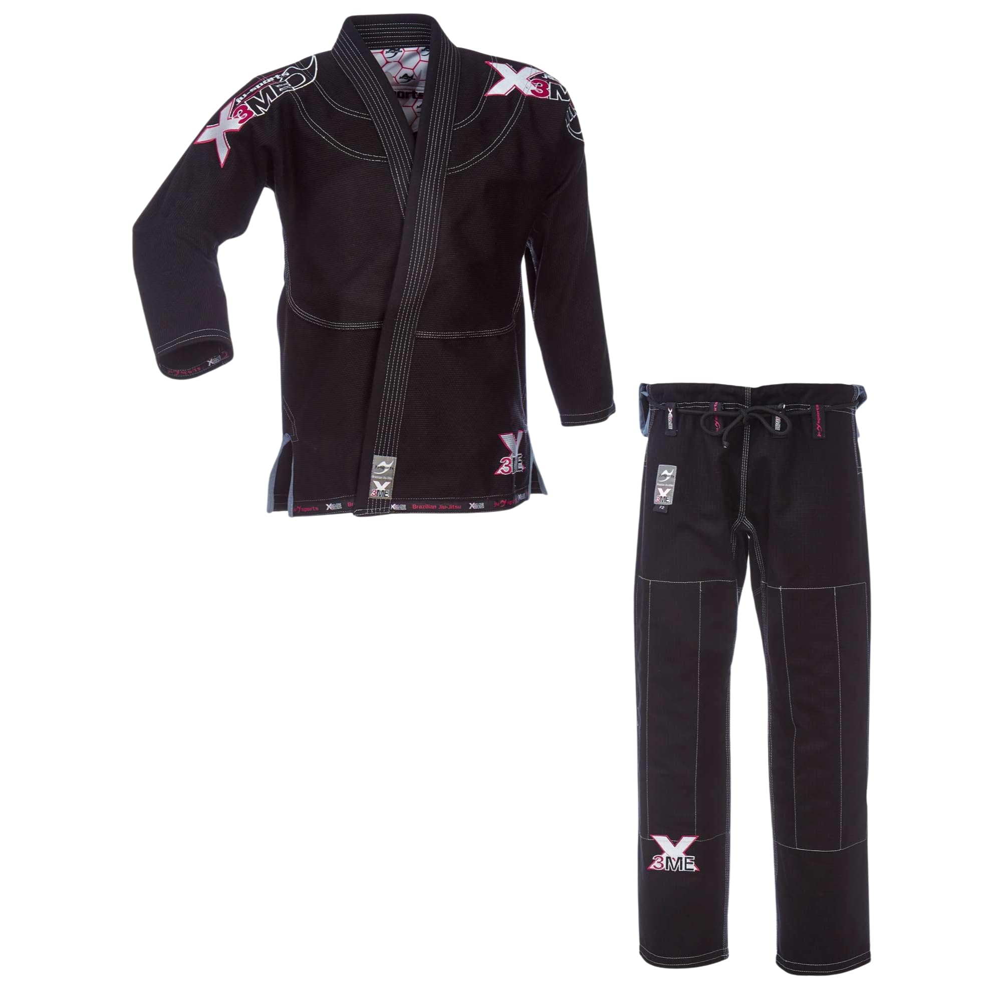 ju-sports-extreme-2-0-bjj-gi-damen-schwarz-pink-f4-500g image 7
