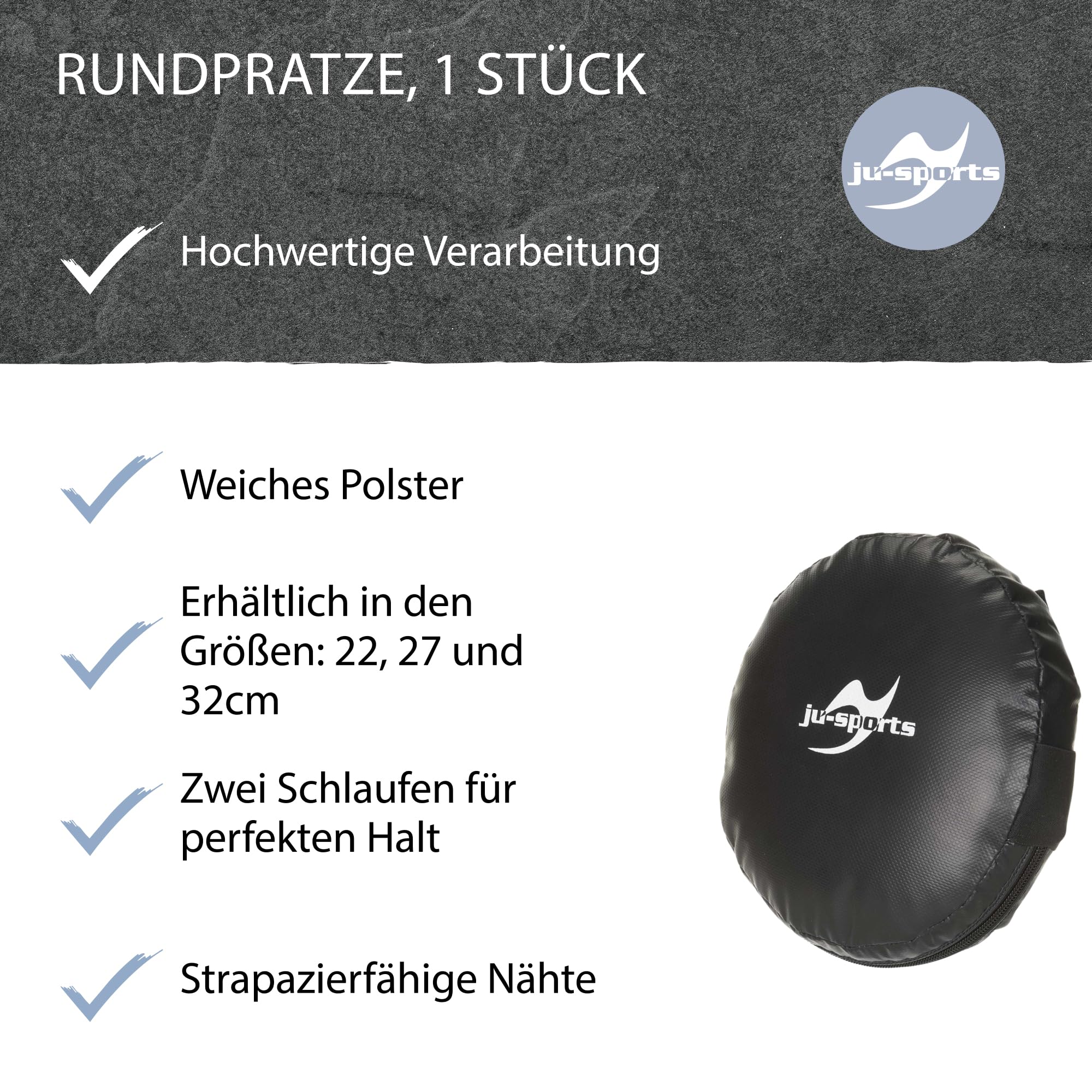ju-sports-rund-pratze-32-cm-schlagpolster-kunstleder-1-st-ck image 5