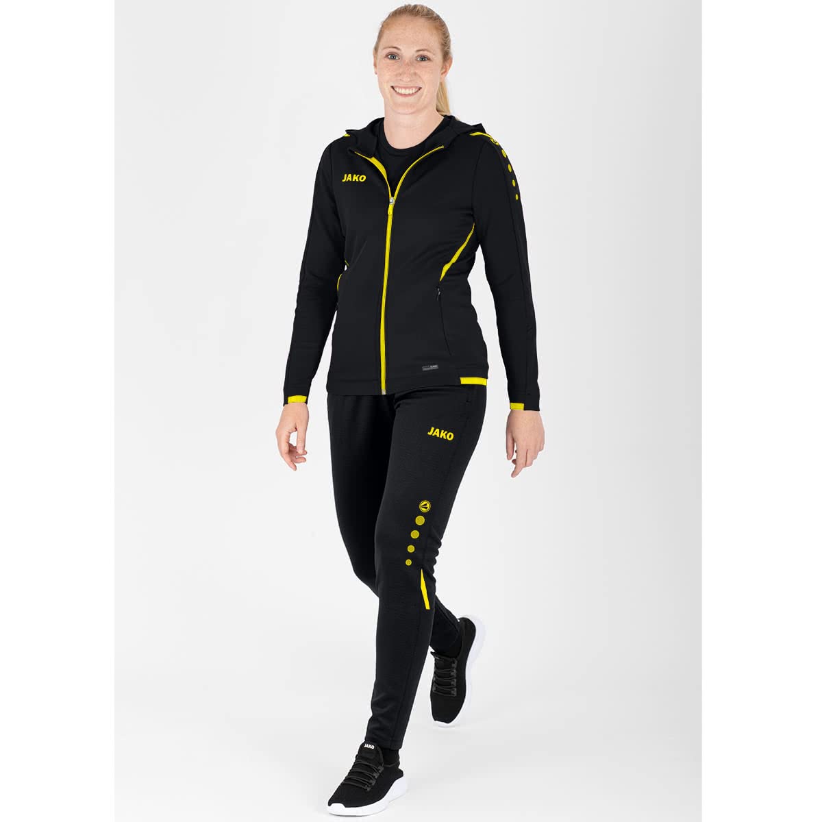 jako-challenge-trainingsjacke-mit-kapuze-schwarz-citro-gr-34 image 2