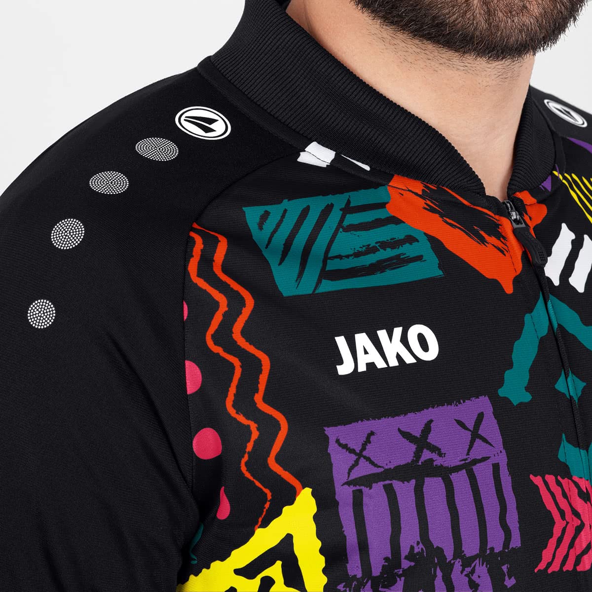 jako-tropicana-einlaufjacke-herren-schwarz-anthrazit-l image 7