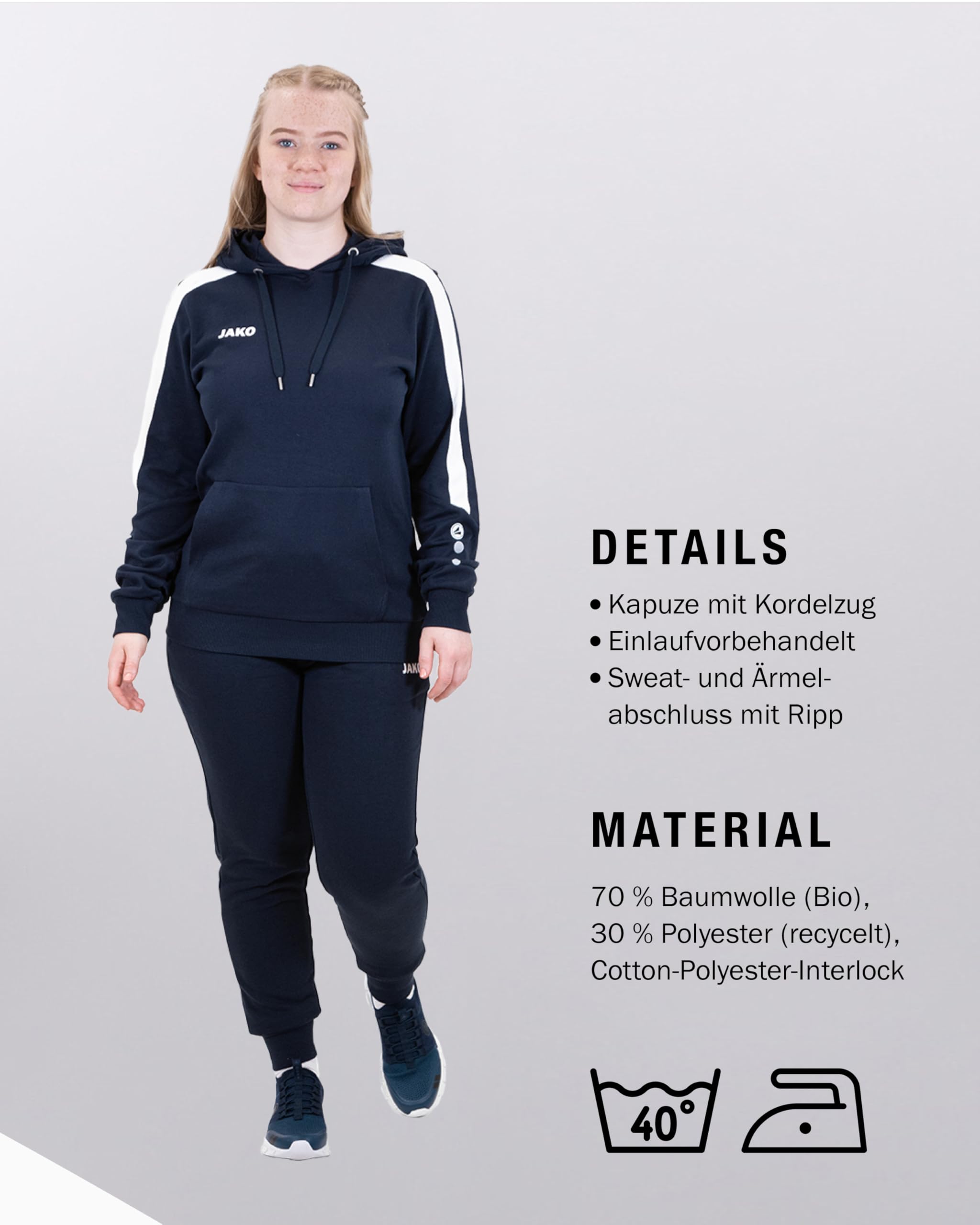 jako-challenge-hoody-damen-kapuzenpullover-bio-baumwolle image 5