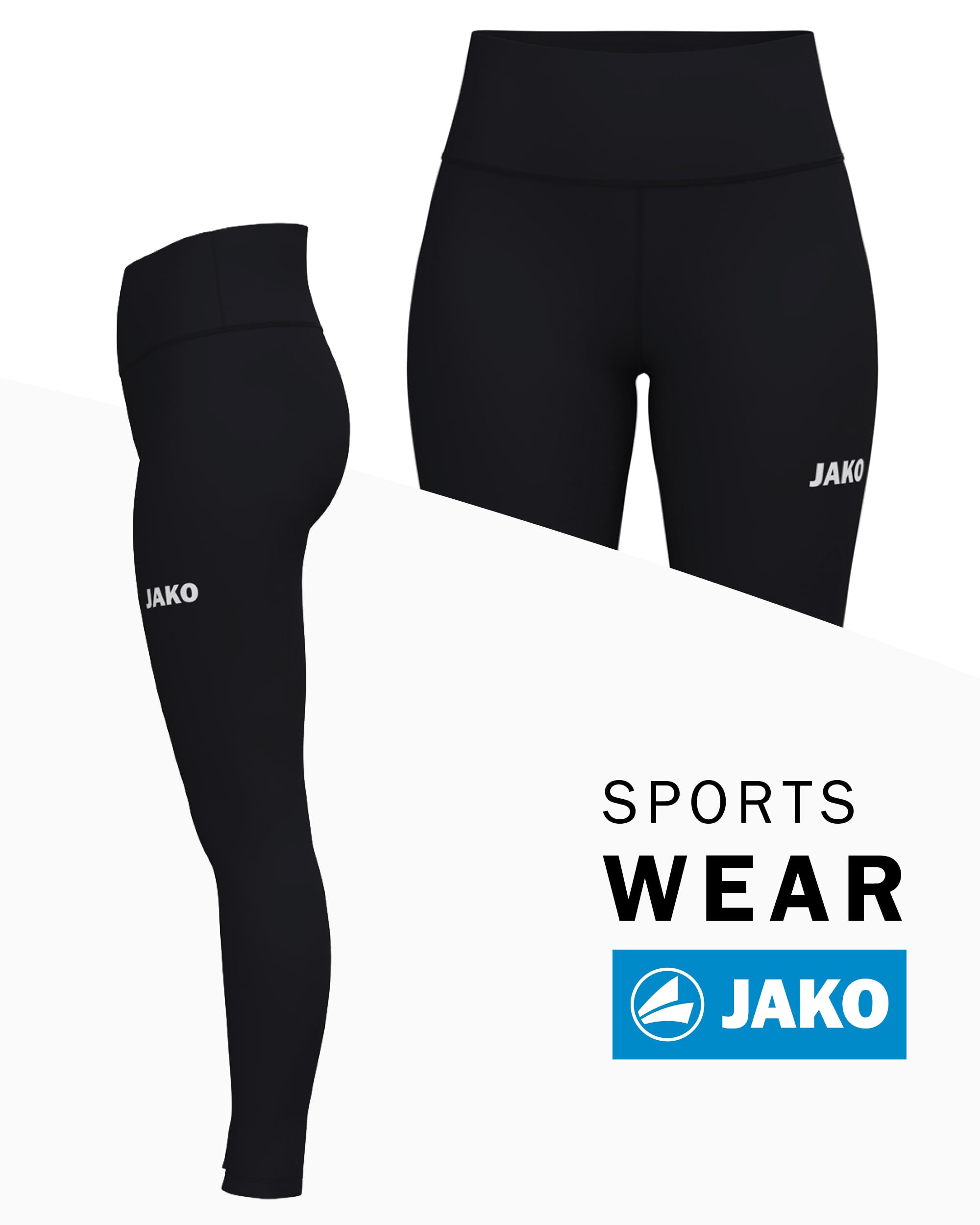 jako-one-tight-damen-sportleggings-lang-schwarz image 2