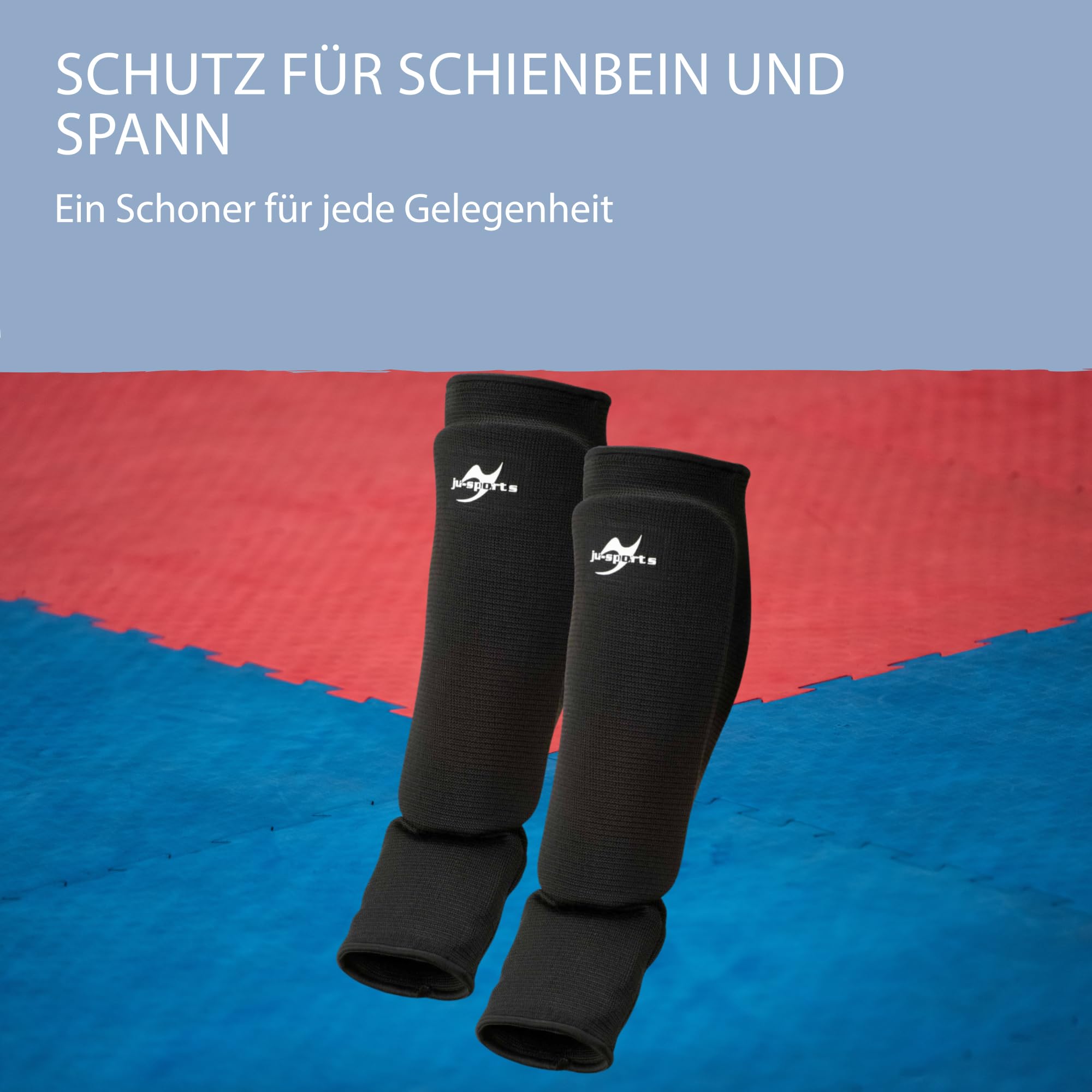 ju-sports-schienbeinschoner-spann-xl-schwarz-baumwolle image 4